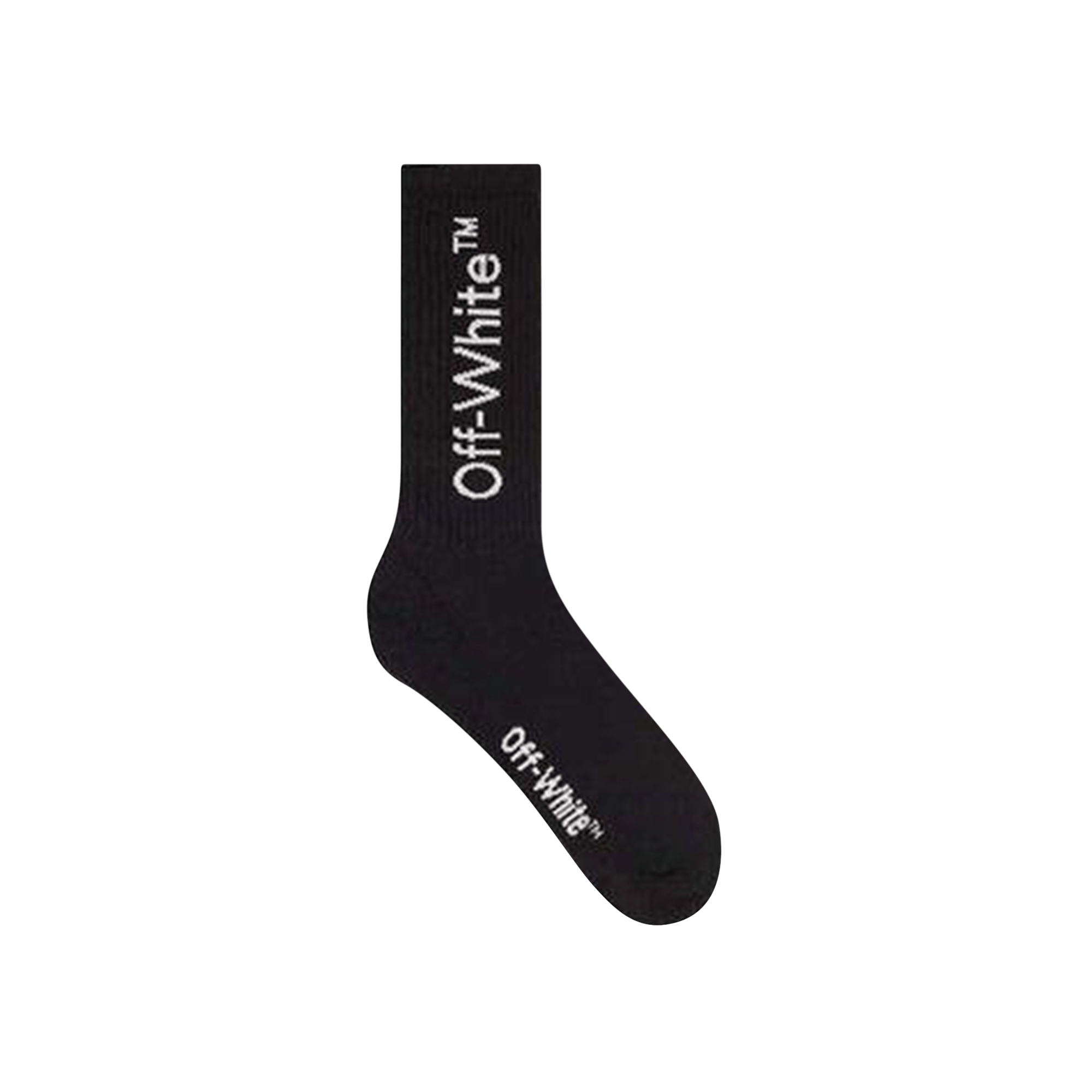Off-White Diag Mid Length Socks 'Black'