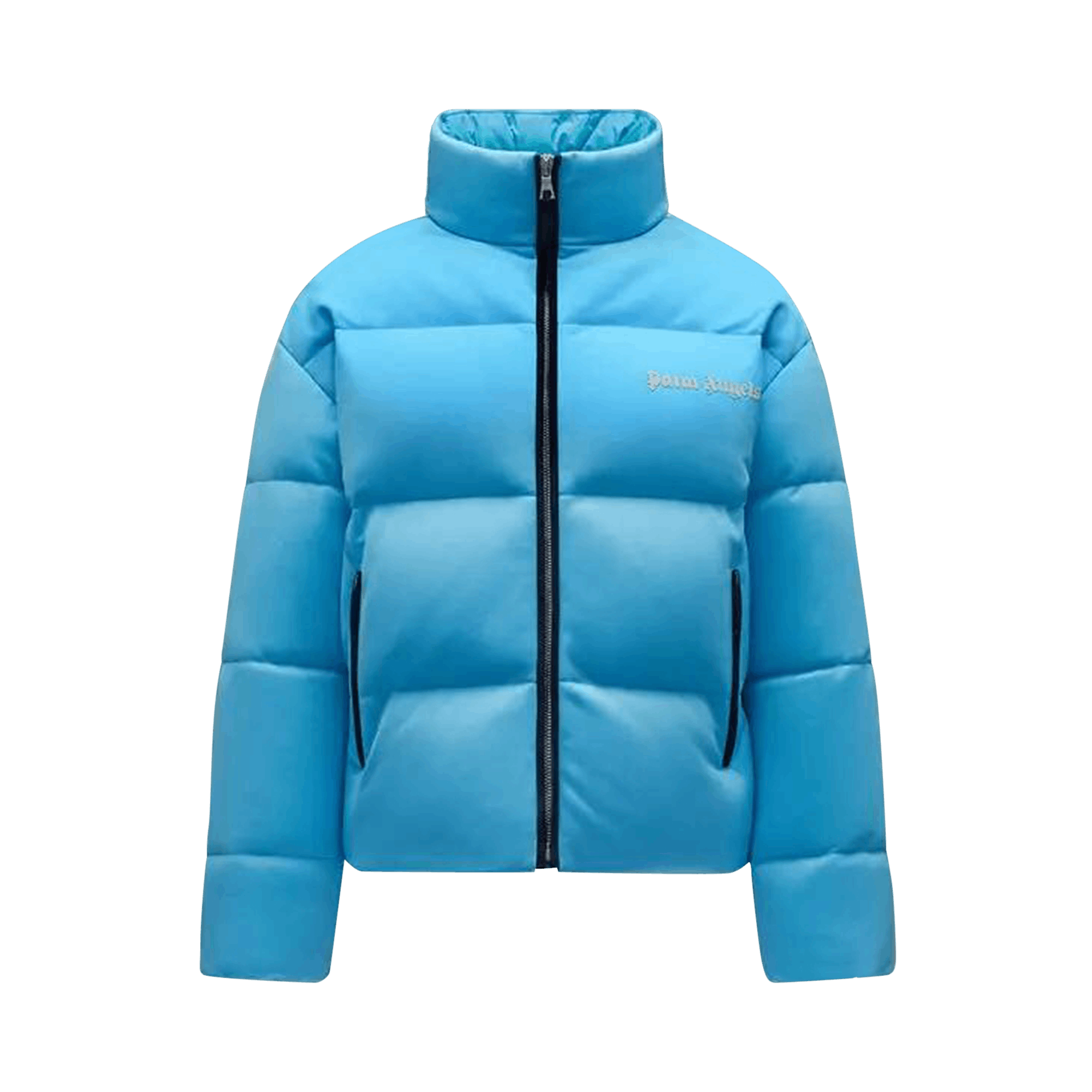 Palm Angels x Moncler Rodman Short Down Jacket 'Light Blue White'