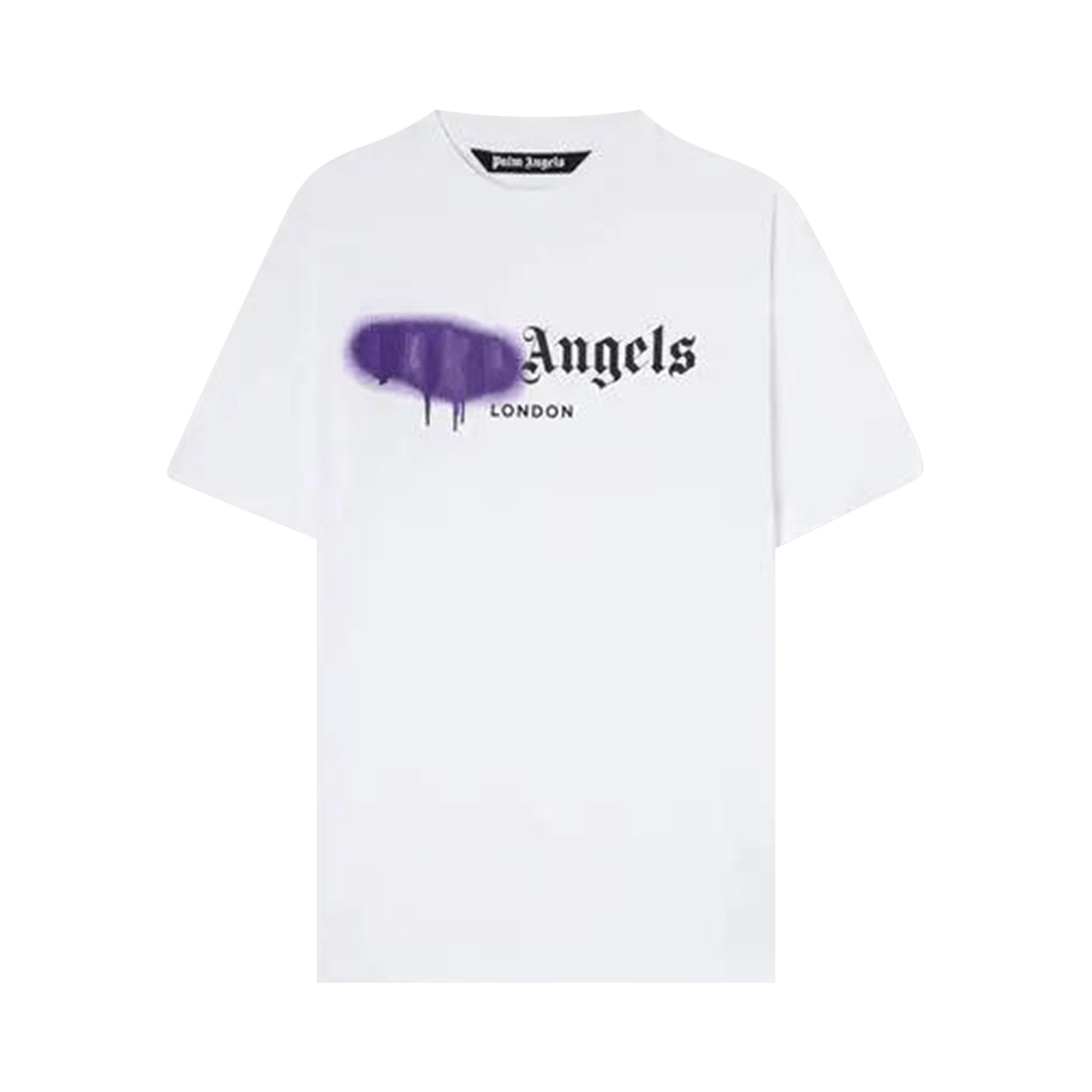 Palm Angels London Sprayed Logo T-Shirt 'White'