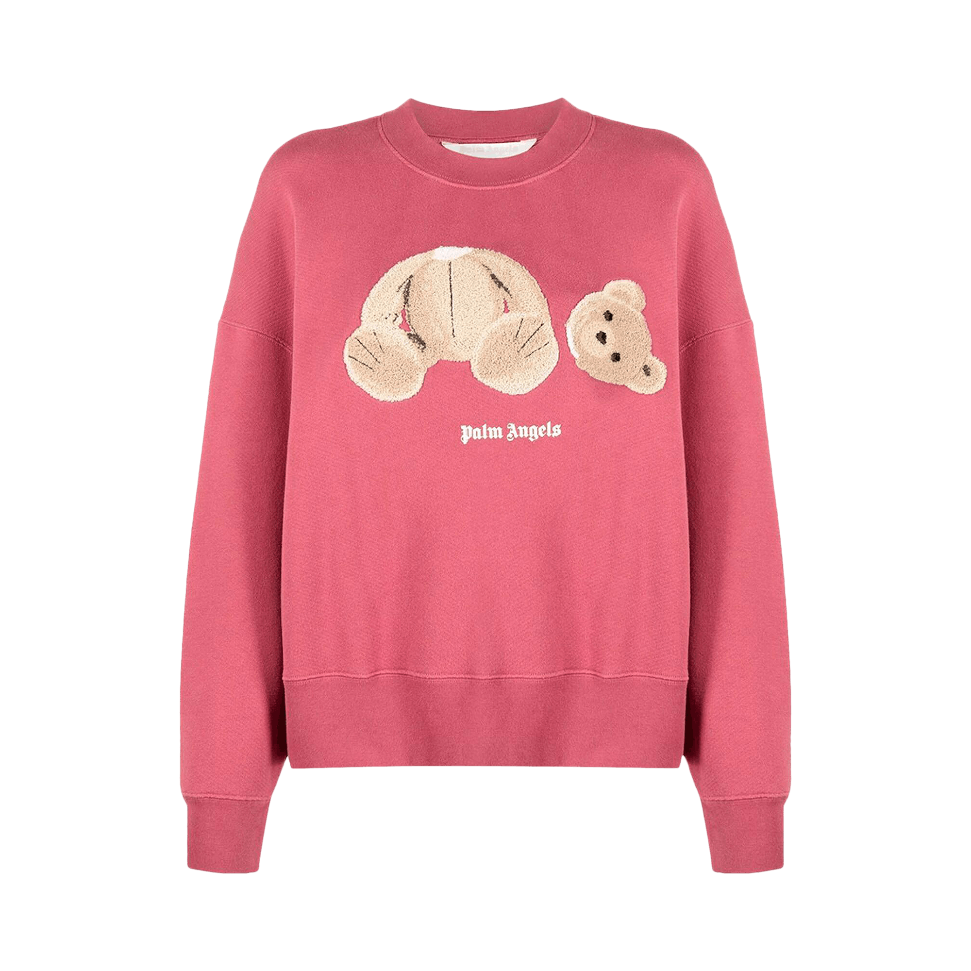 Palm Angels Teddy Bear Sweatshirt 'Punch Pink/Multicolor'