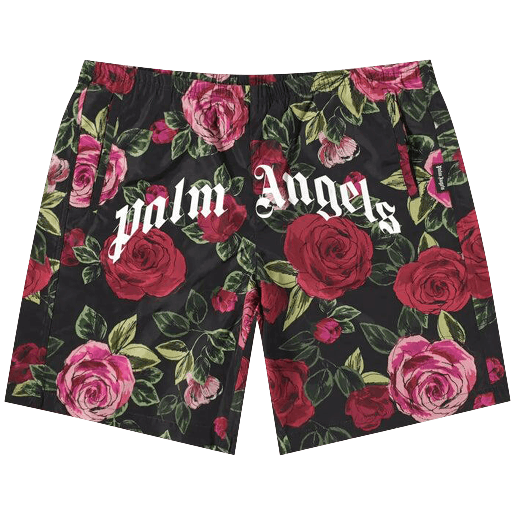 Palm Angels x END Allover Rose Swim Shorts 'Red'