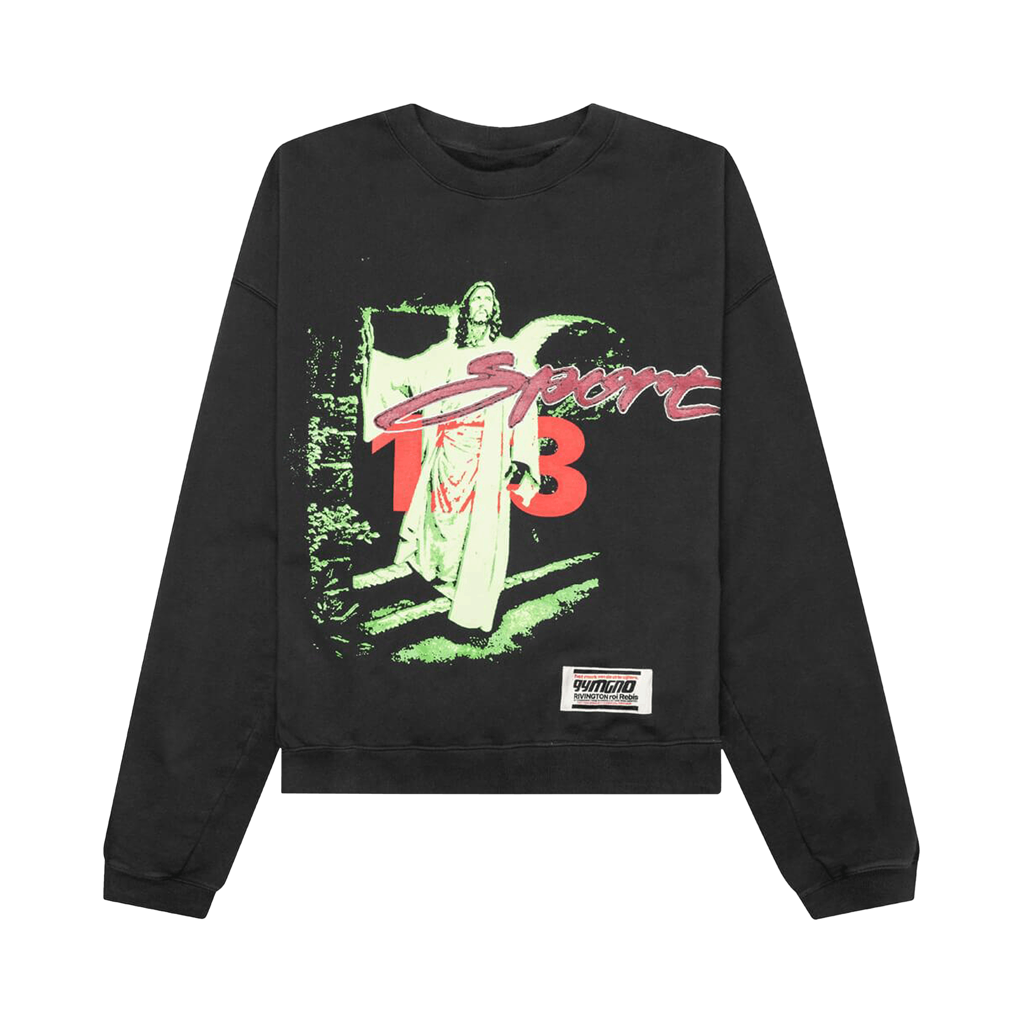 RIVINGTON roi Rebis Jesus Sport Crewneck 'Vintage Black'