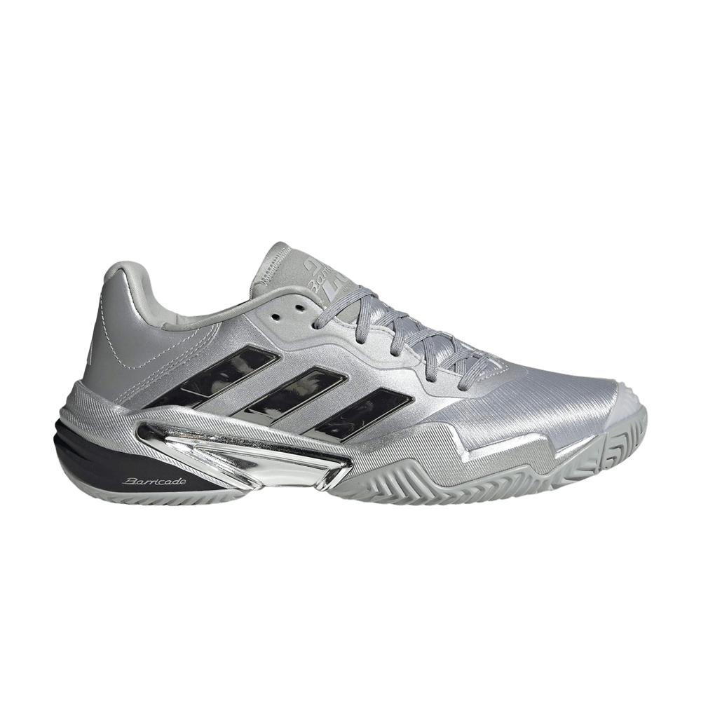 adidas gazelle silver green womens Adidas Barricade v Youth jr KidsTennis shoes Black - Silver size 1