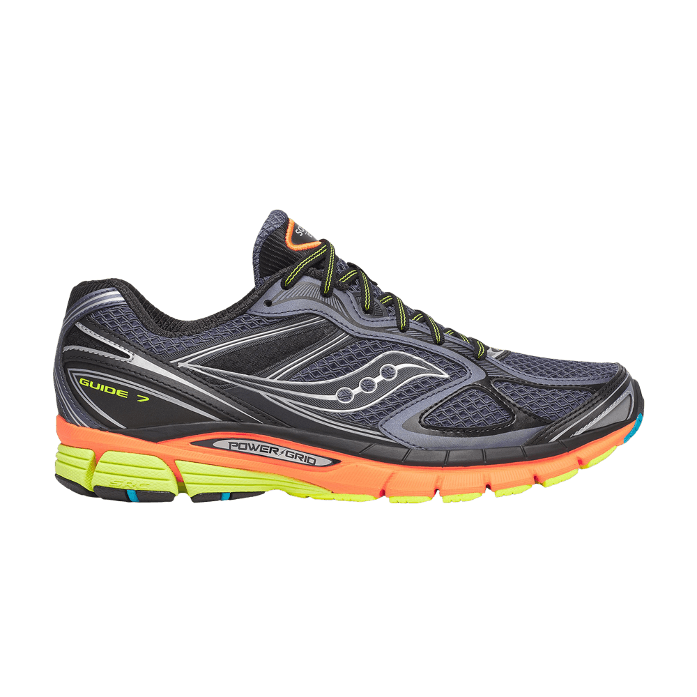 Saucony ProGrid Guide 7 'Grey Orange Lime'