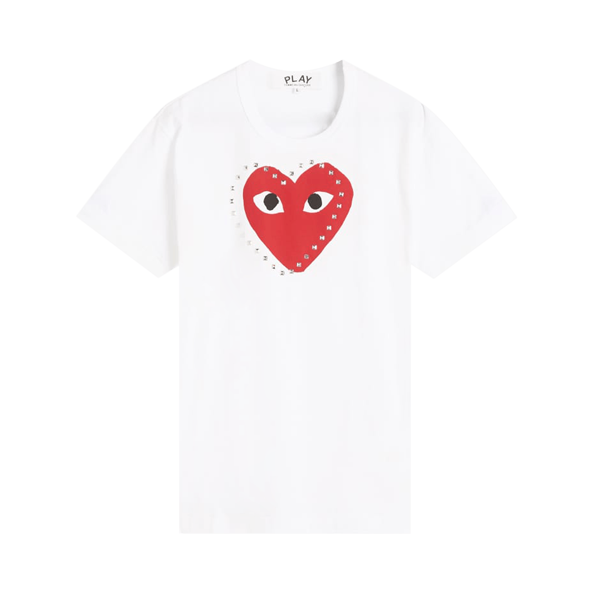 Comme des Garçons PLAY Heart Stud Tee 'White'