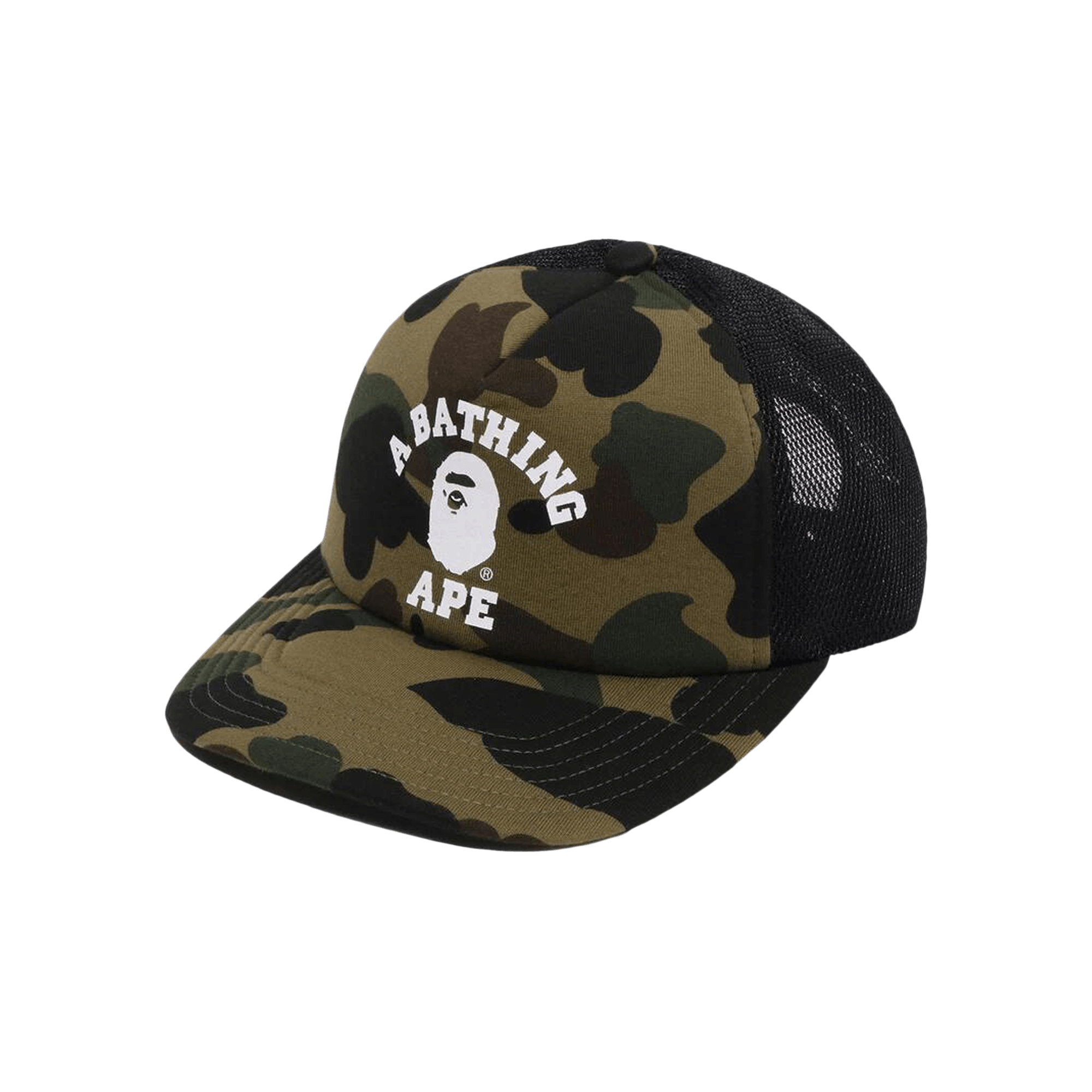 BAPE 1st Camo College Mesh Cap 'Green'