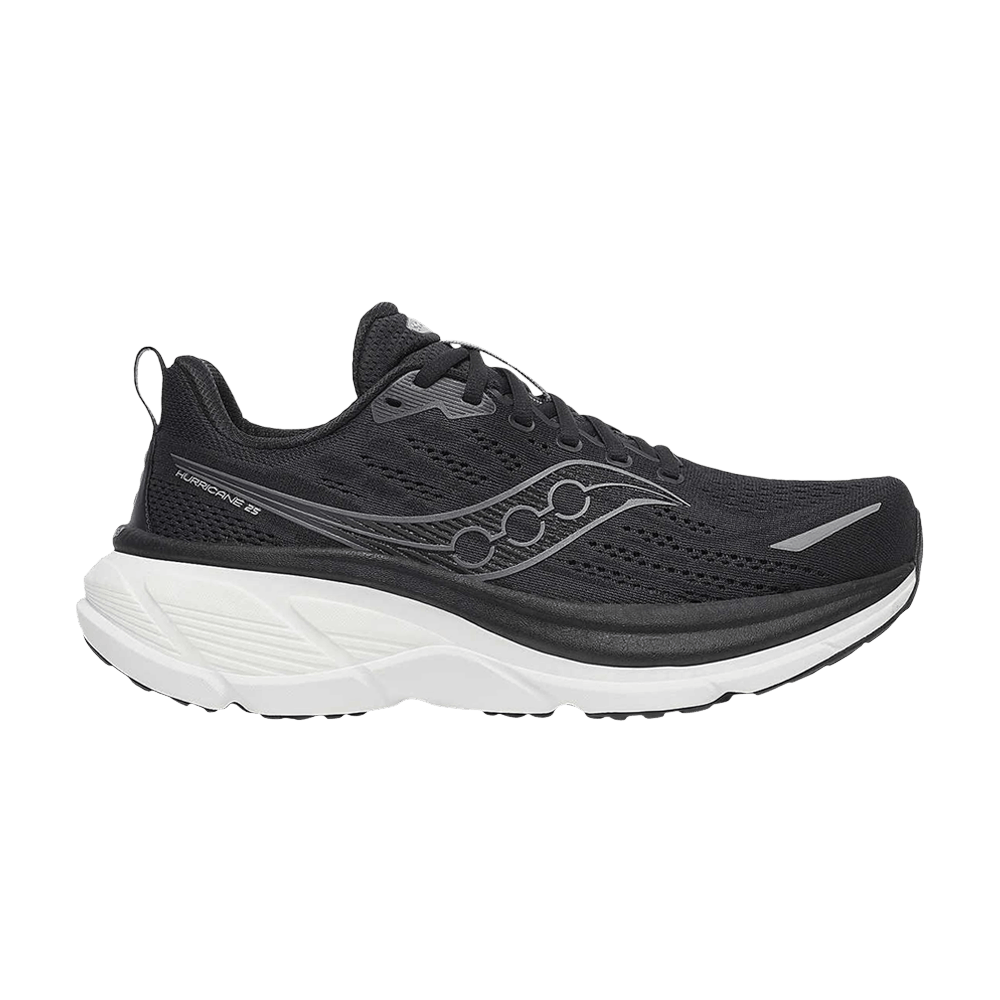Saucony Hurricane 25 Wide 'Black White'