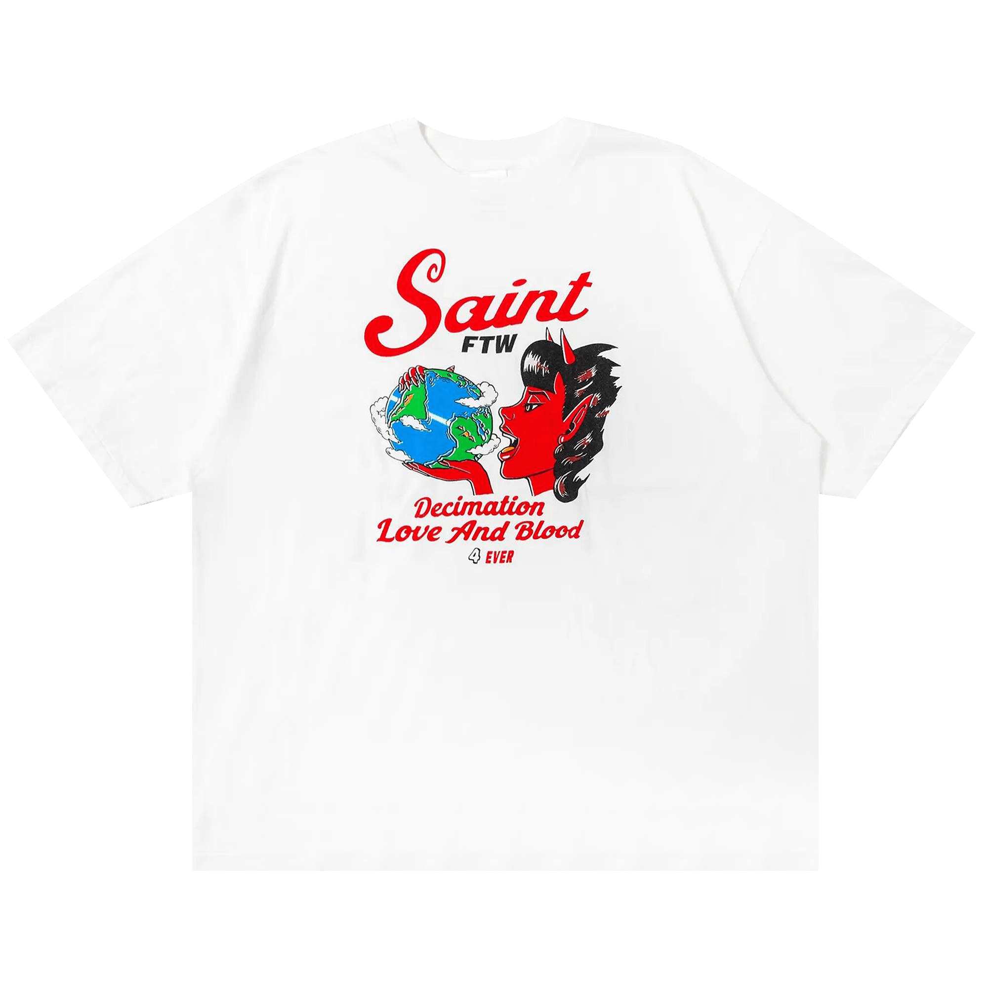 Buy SAINT Mxxxxxx x Denim Tears Holy State Short-Sleeve Tee 