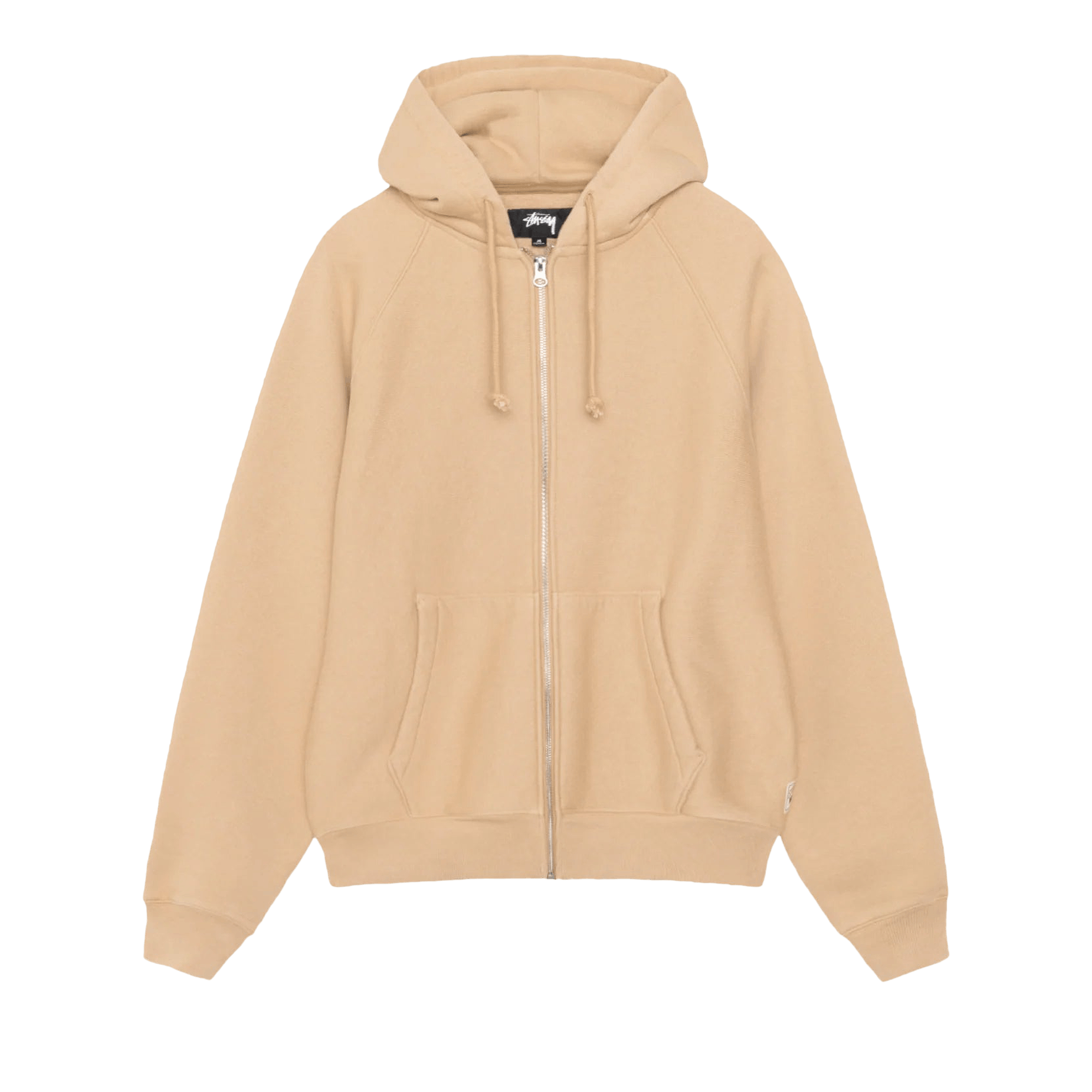Stussy Relaxed Zip Hoodie 'Khaki'
