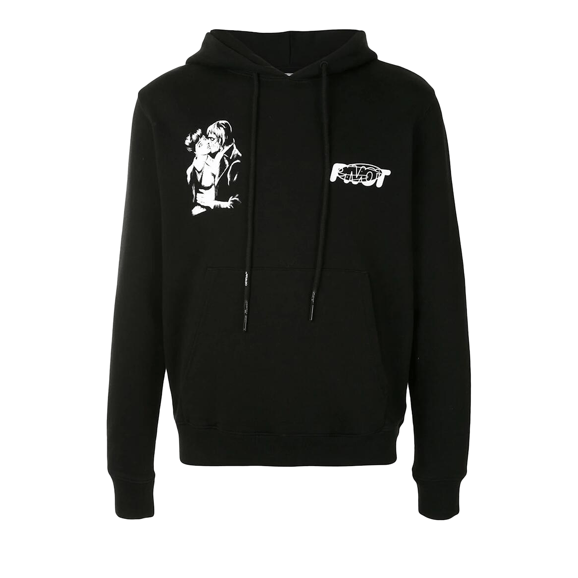 Off-White Slim Fit Kiss 21 Hoodie 'Black'