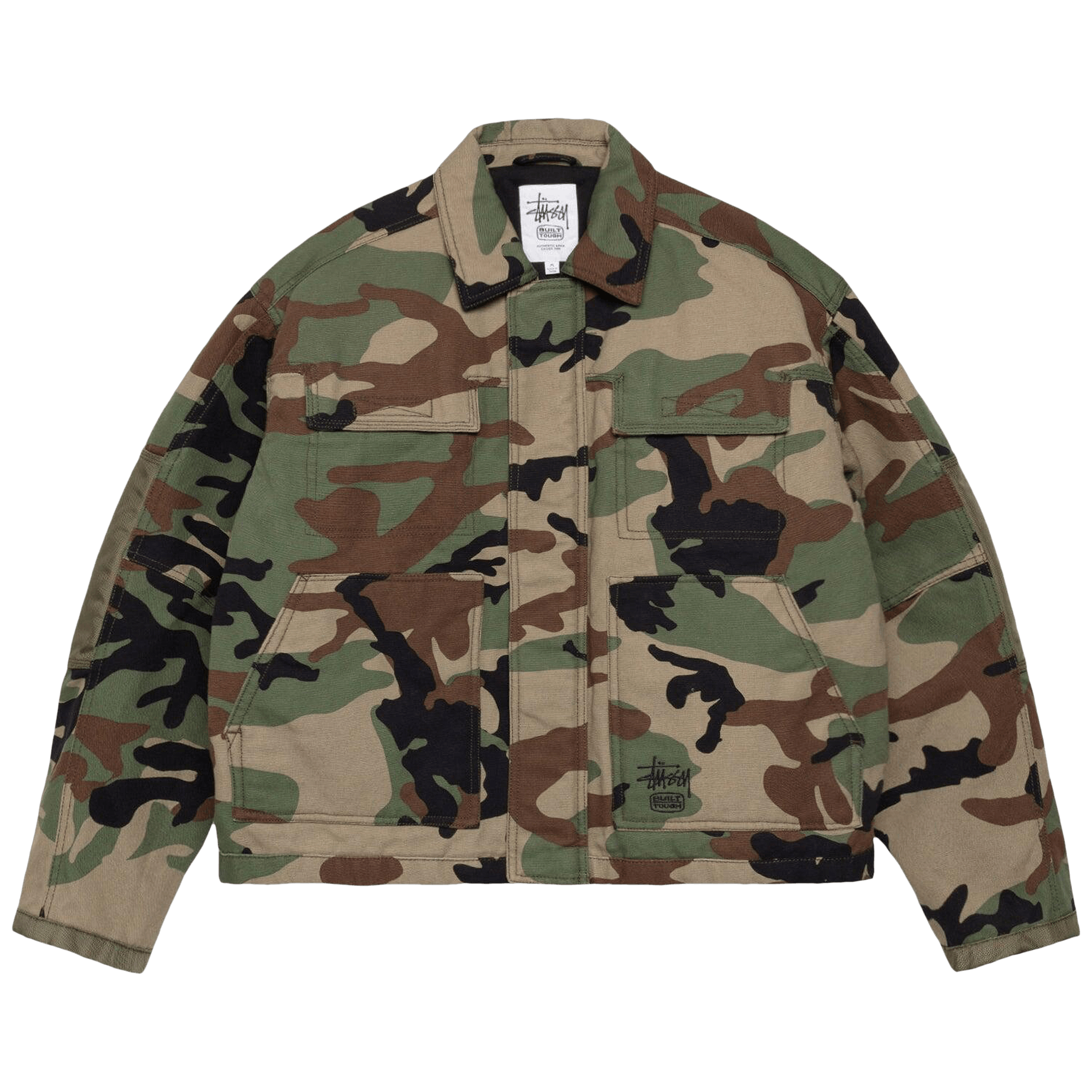 Stussy Utility Work Jacket 'Woodland Camo'