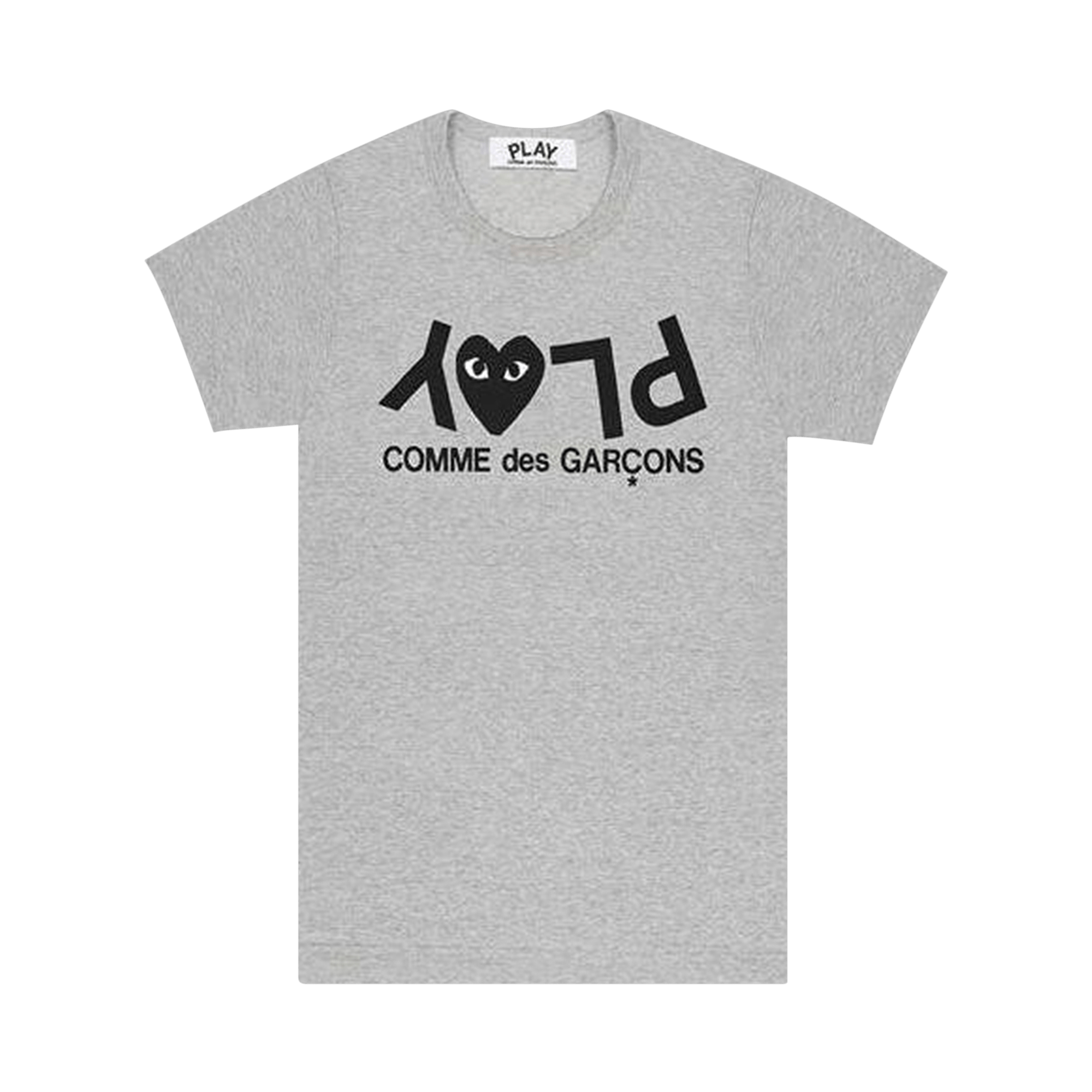 Comme des Garçons PLAY Inverted Text T-Shirt 'Grey'