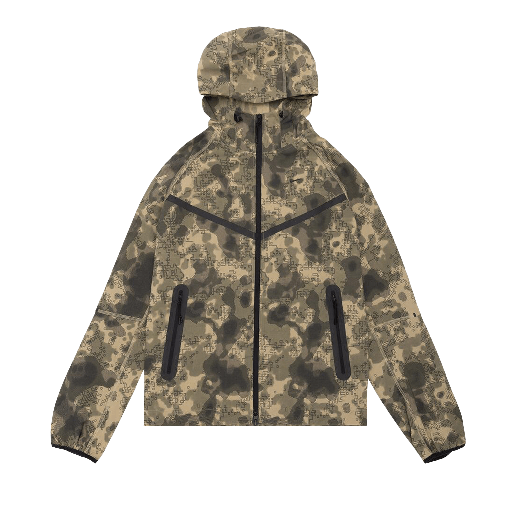 Nike Tech Dri-FIT Woven Camo Windrunner Oversized Jacket 'Neutral Olive/Black'
