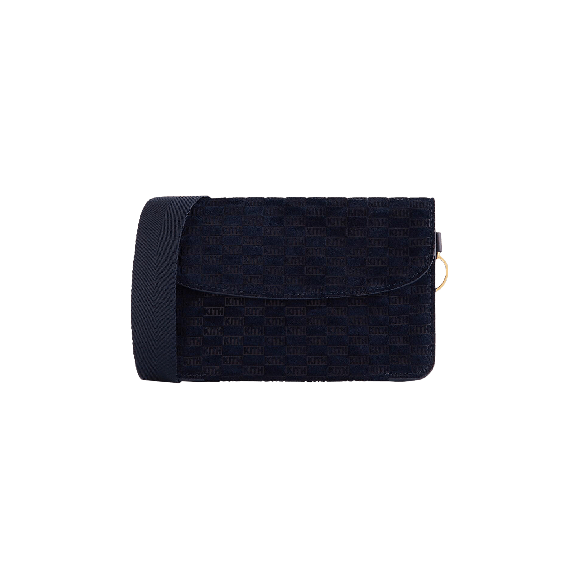 Kith Monogram Suede Envelope K20 Bag 'Ink'