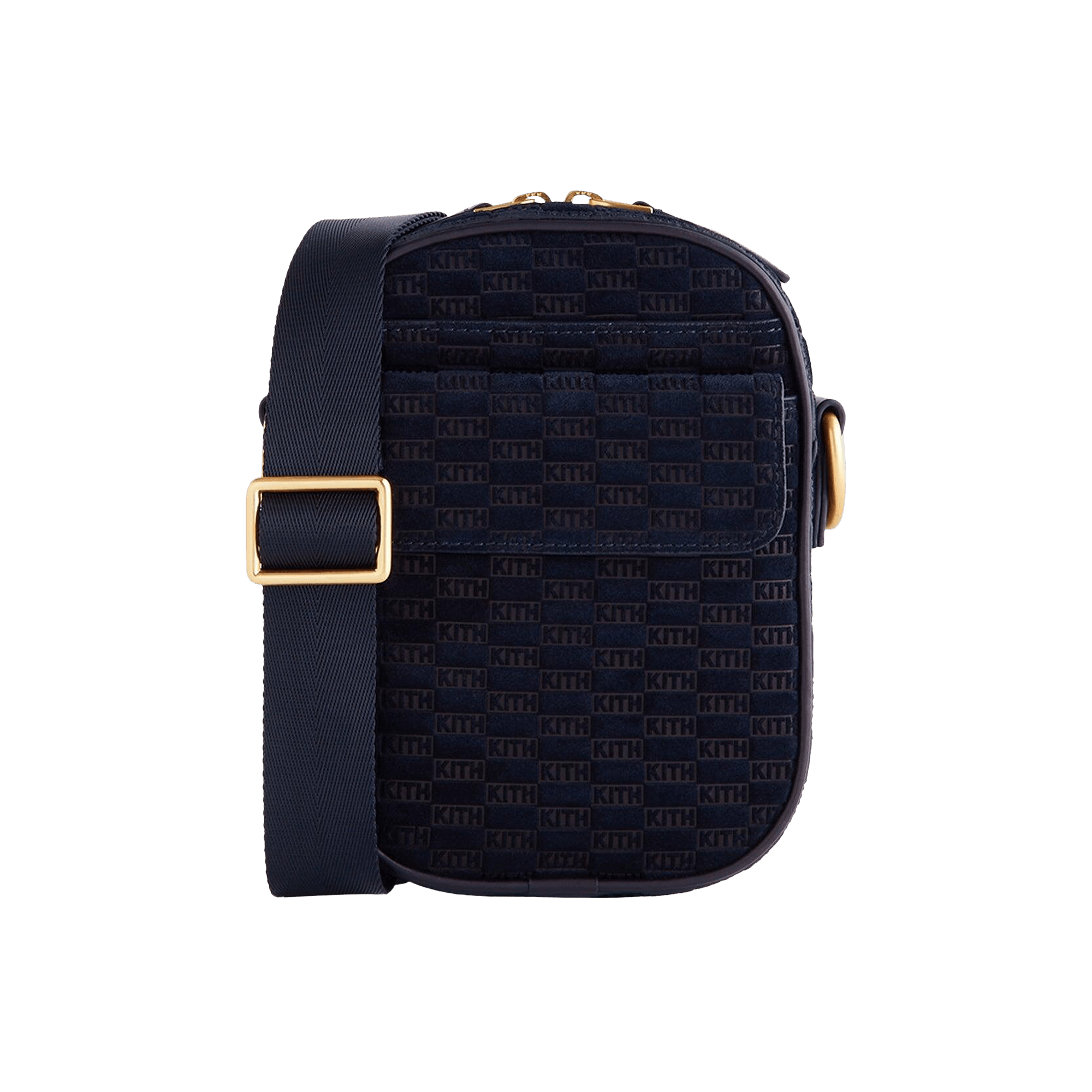 Kith Monogram Suede Passenger K15 Bag 'Ink'