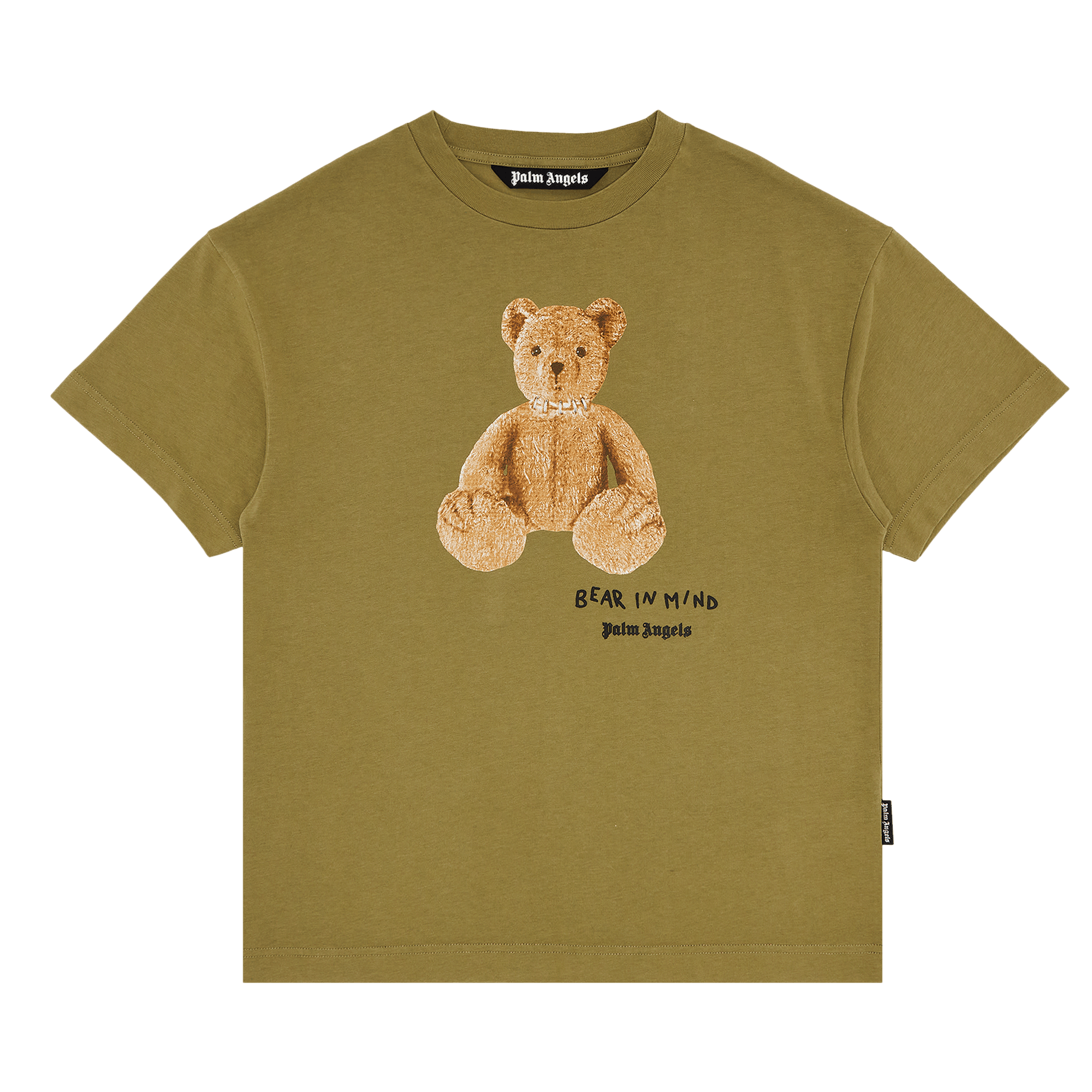 Palm Angels Bear In Mind Tee 'Army Green/Brown'