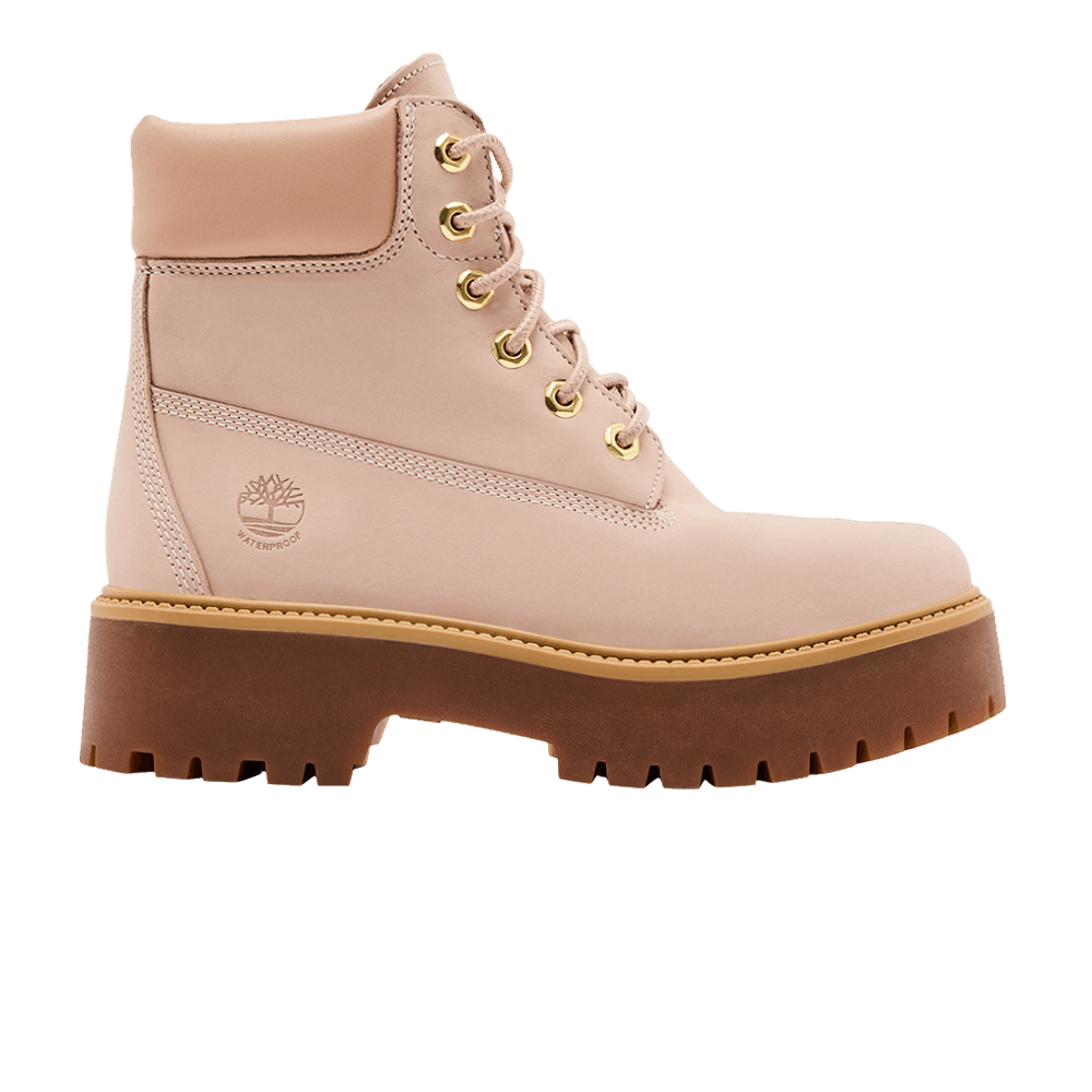 Timberland Wmns Stone Street 6 Inch Waterproof Platform Boot 'Light Pink'
