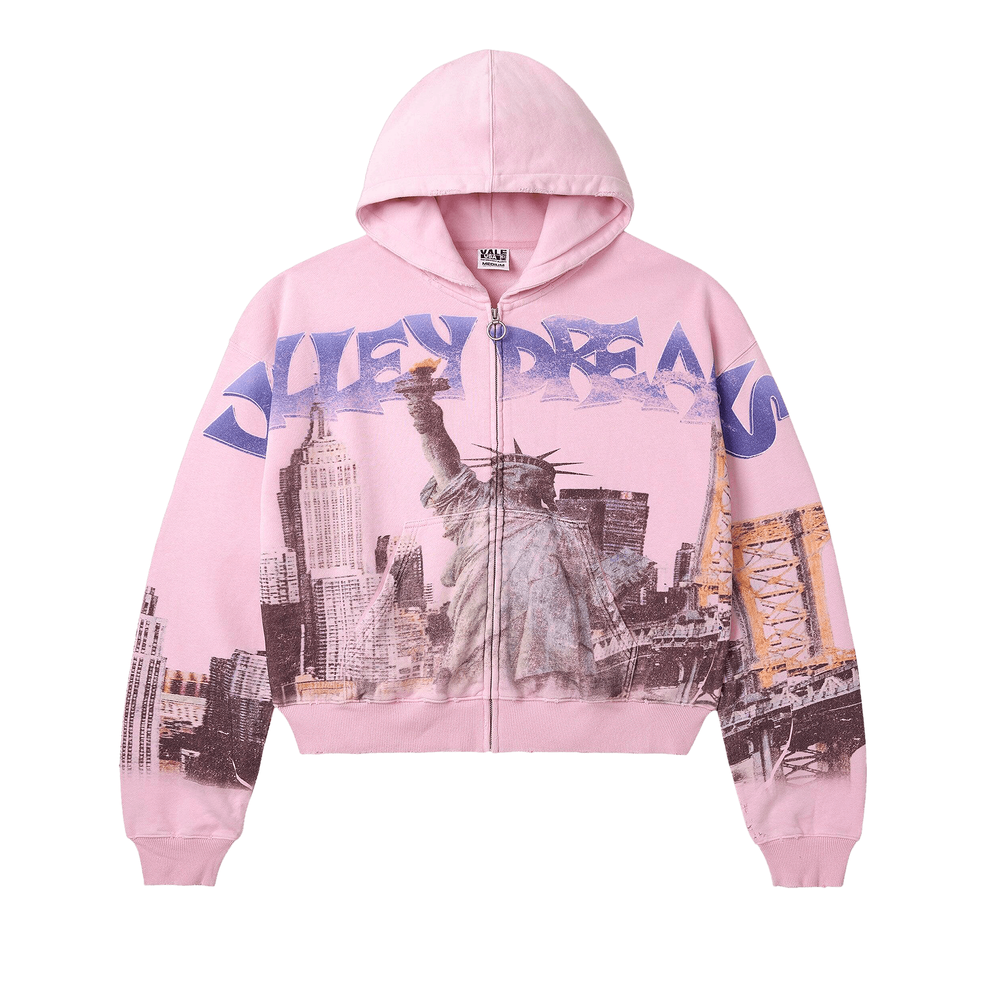 Buy Vale Forever Dreams Zip Up Hoodie 'Pink' - VALE 03 007