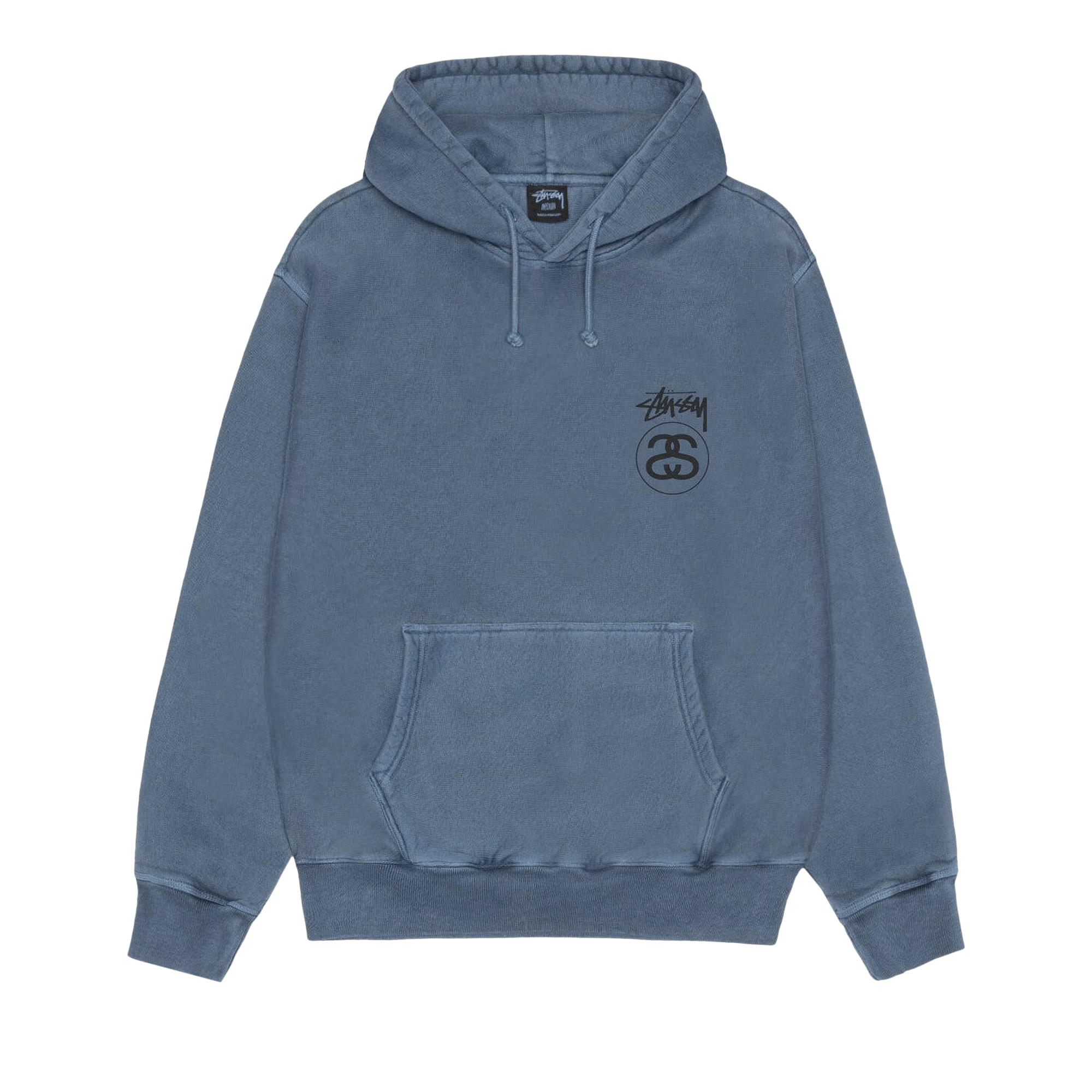 Stussy Stock Link Hoodie Pigment Dyed 'Navy'