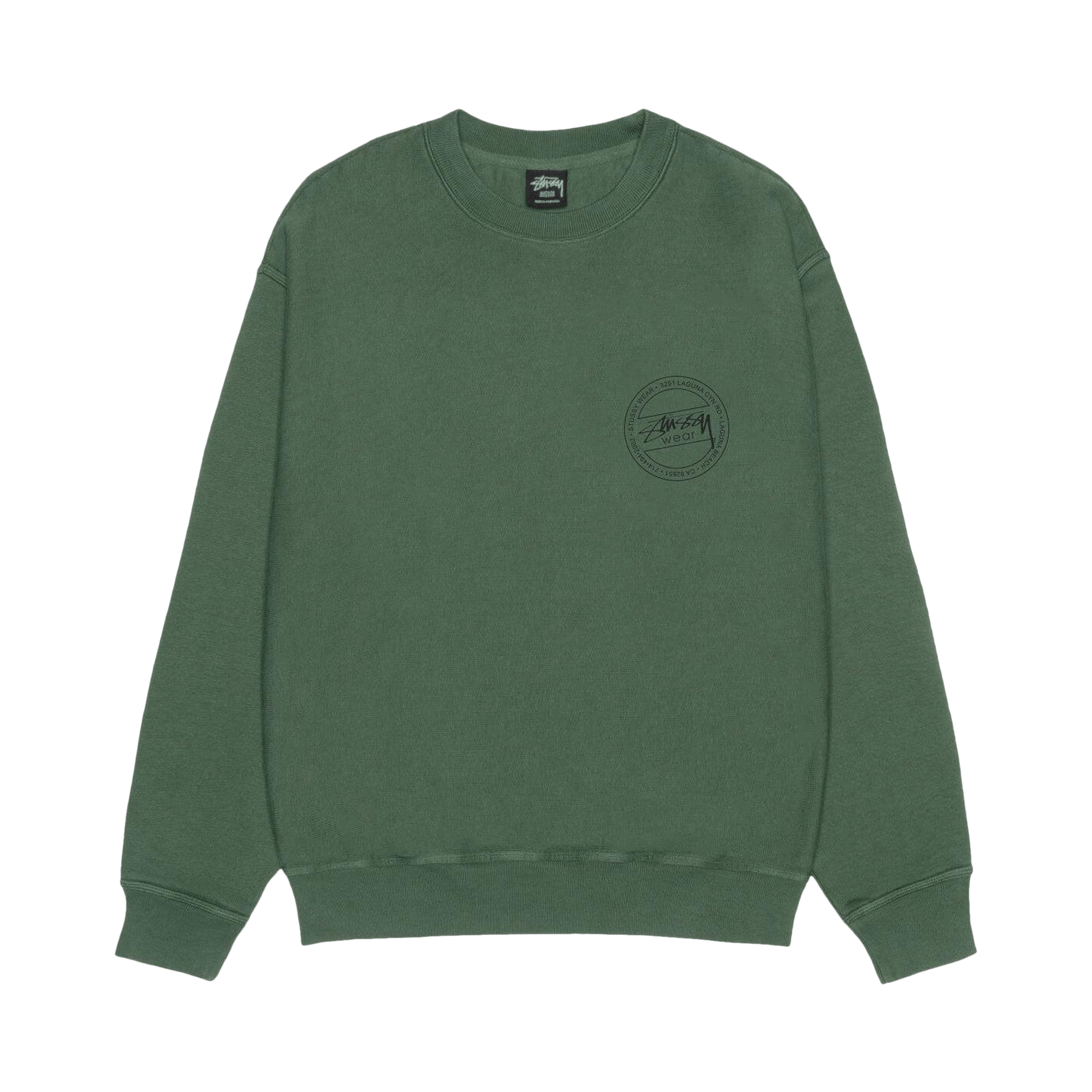 Stussy Wear Crew Pigment Dyed 'Pine'