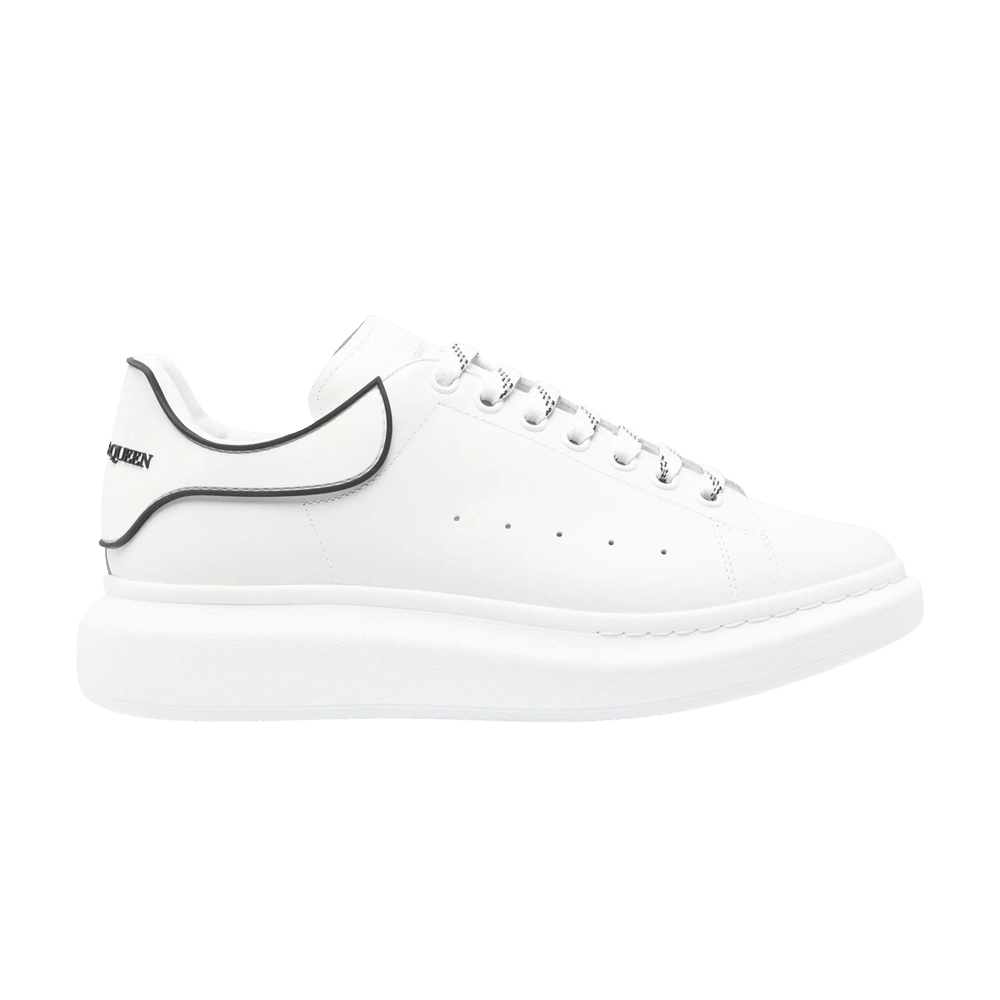 Alexander McQueen Oversized Sneaker 'White Black Contrast Heel'