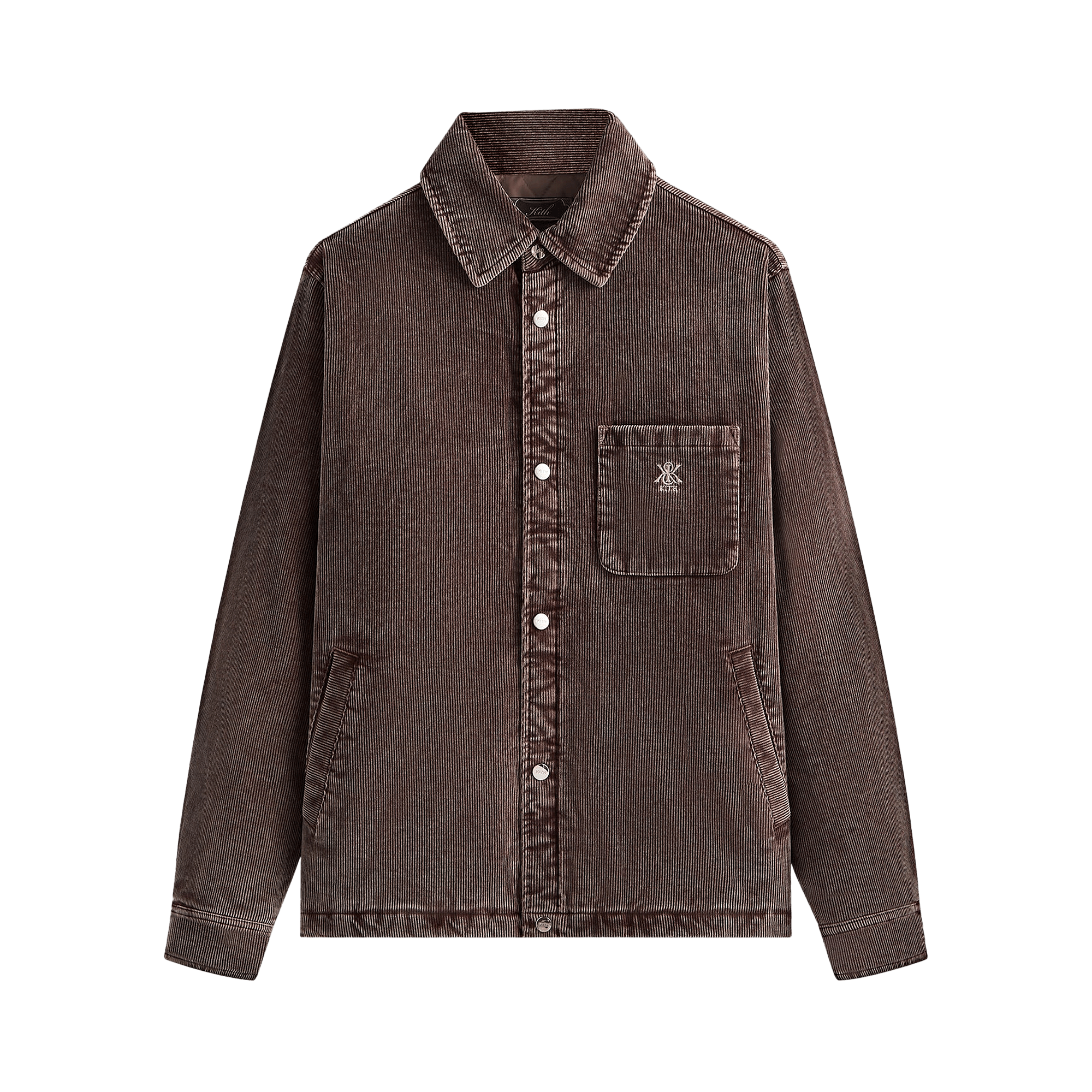 Kith Washed Corduroy Brixton Puffed Shirt Jacket 'Saddle'