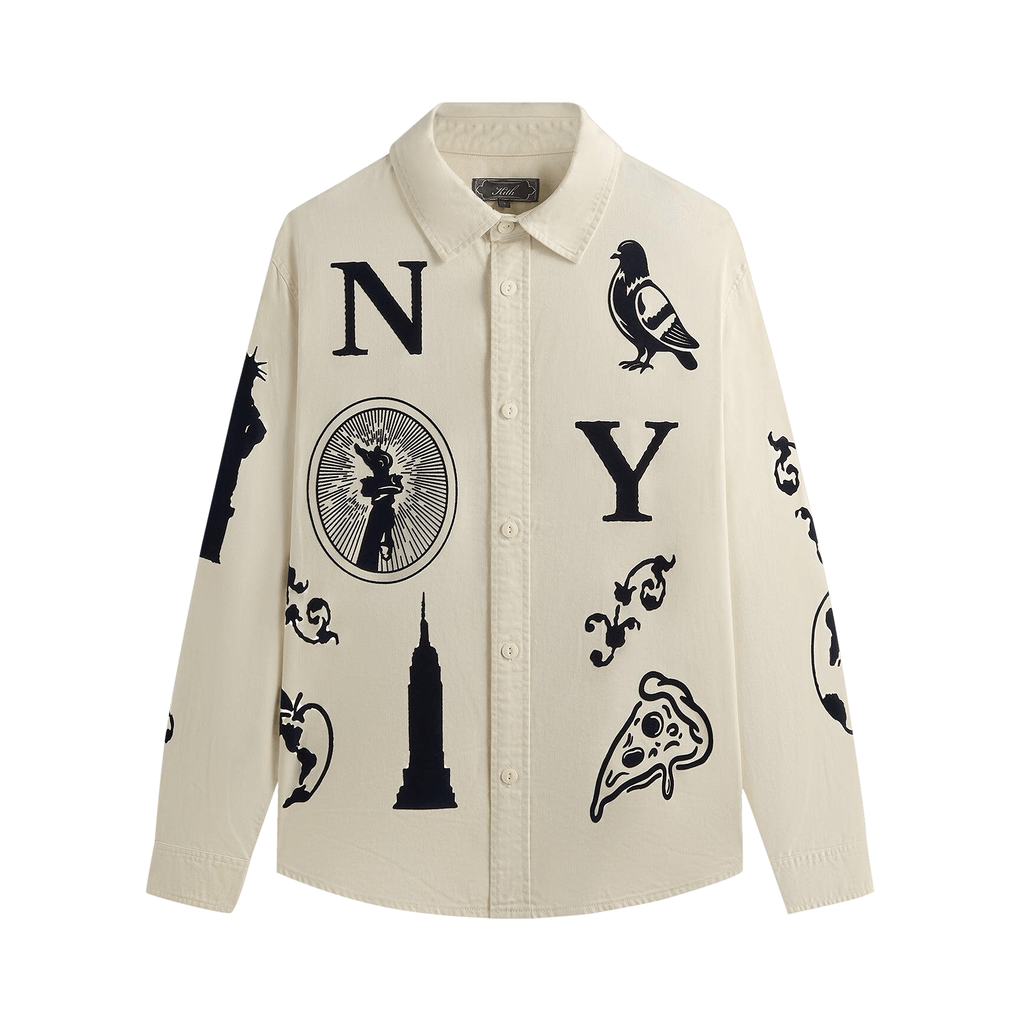 Kith Artisanal Ny Graphic Apollo Shirt 'Sandrift'