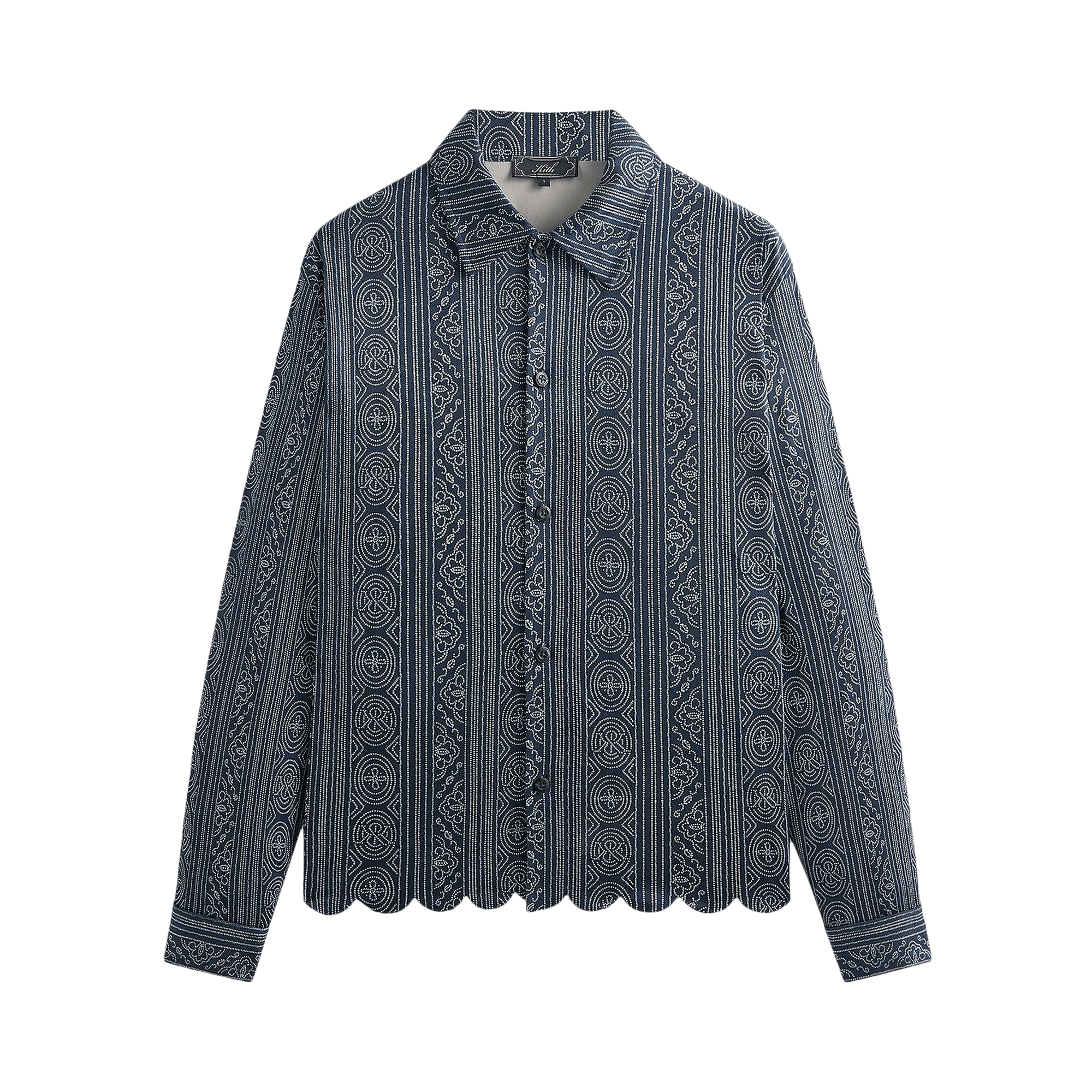 Kith Isaac Microsuede Long-Sleeve Button Down 'Nocturnal'