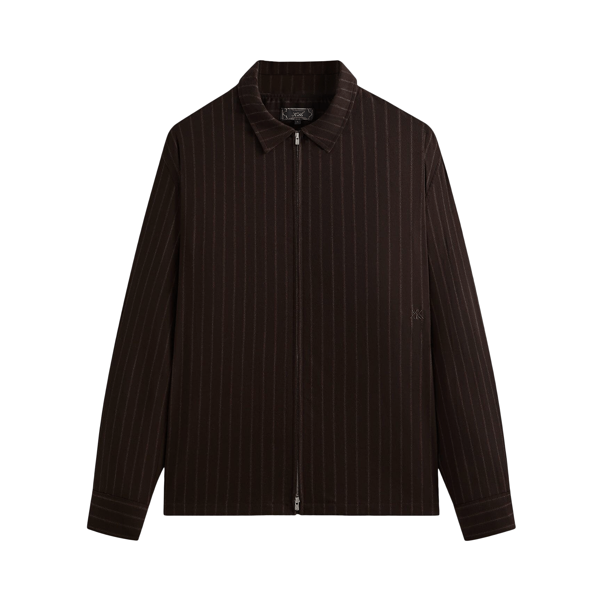 Kith Flannel Marquis Zip Up Shirt 'Kindling'
