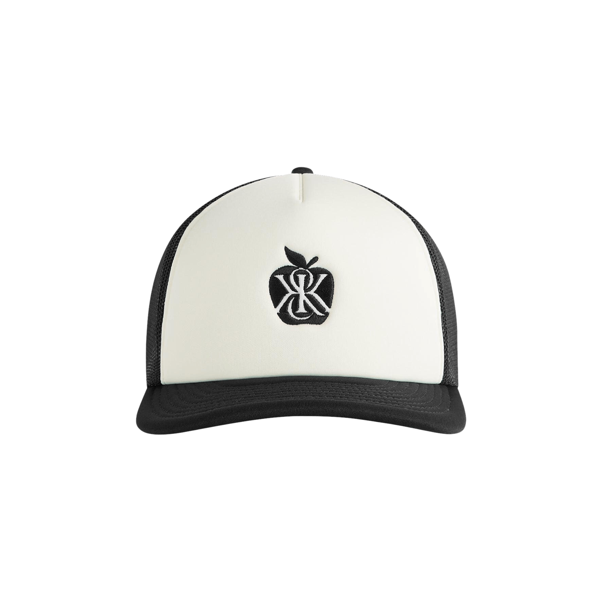Kith Poly Foam Apple Crest Embroidery Nolan Trucker Hat 'Black'