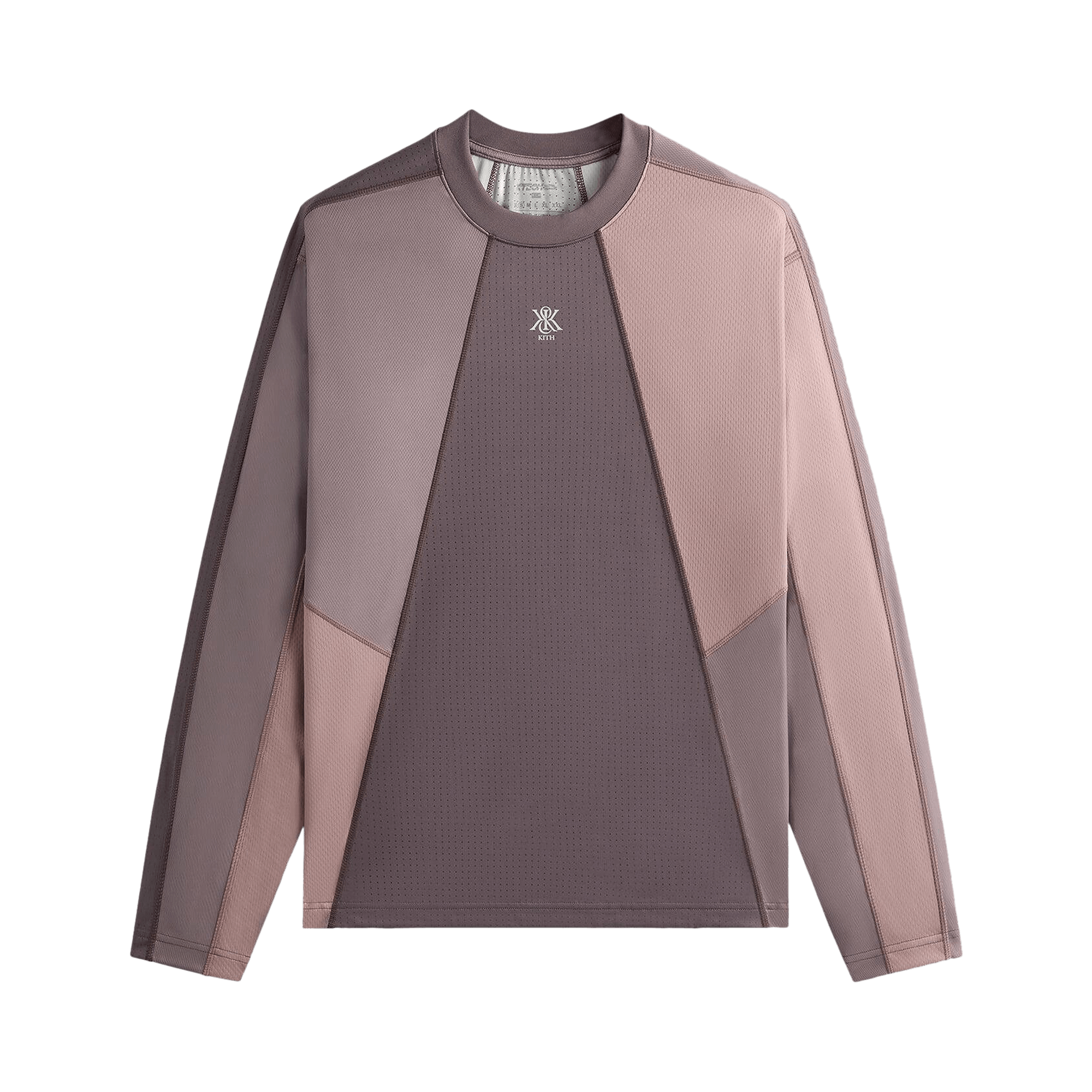 Kith Long-Sleeve Panelled Otto Tee 'Dusty Mauve'
