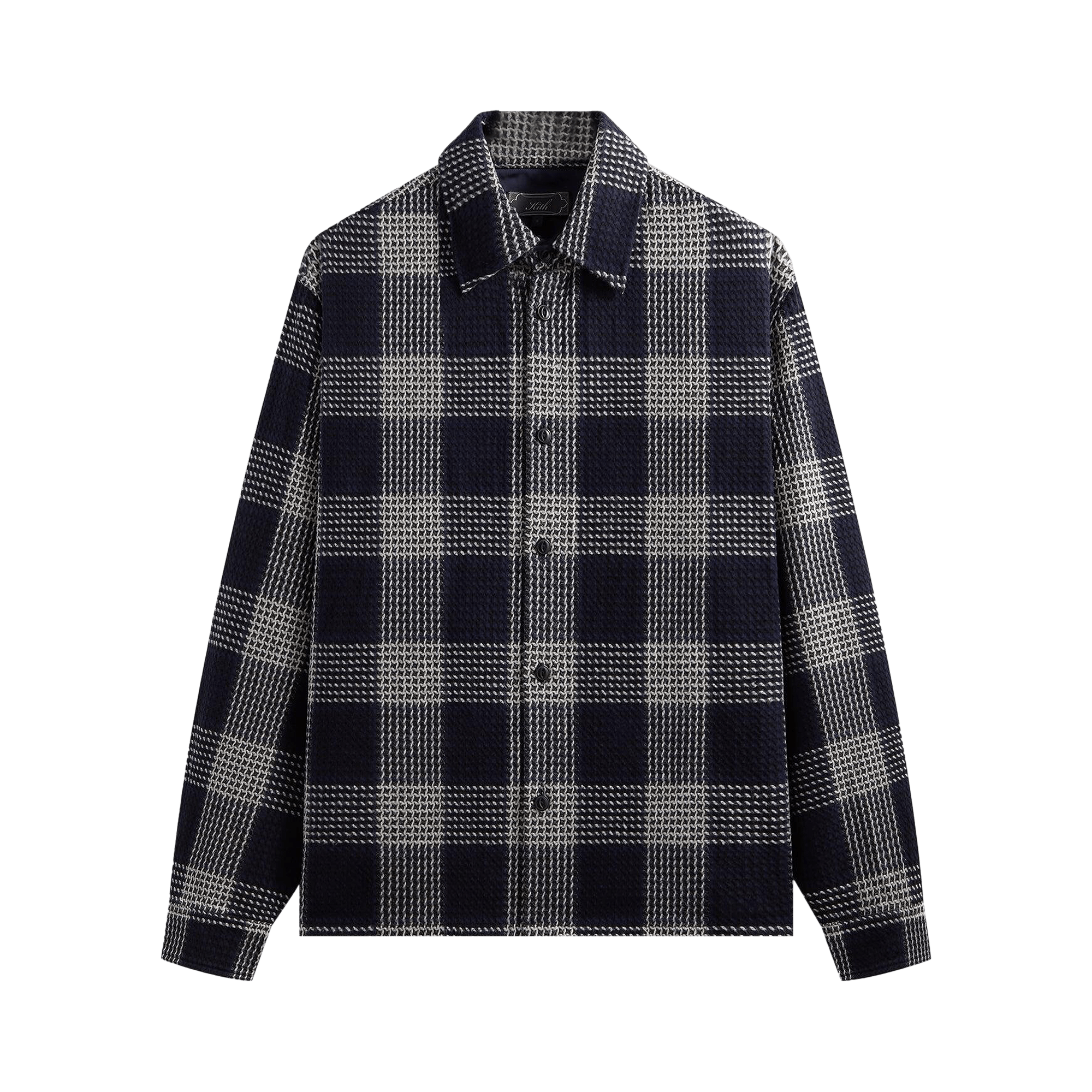 Kith Textured Plaid Deon Shirt 'Nocturnal'