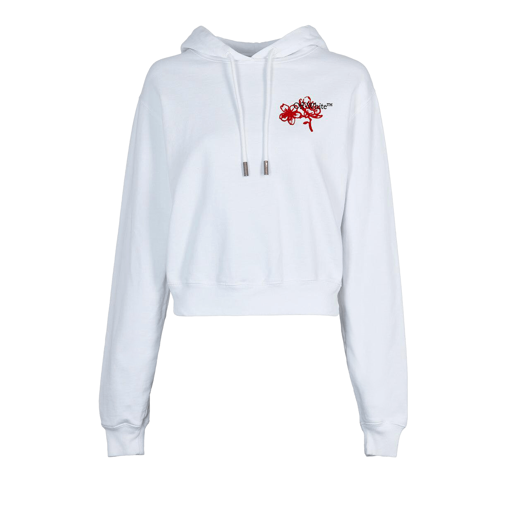 Off-White CNY Cropped Hoodie 'White'