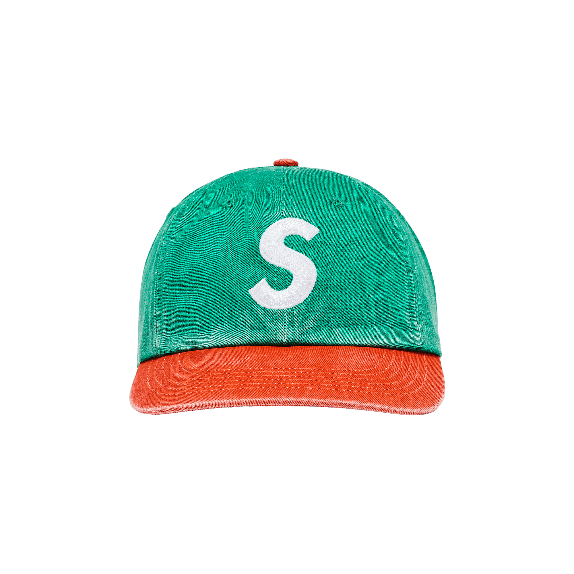 Supreme Pigment Coated 2-Tone S Logo 6-Panel 'Green'