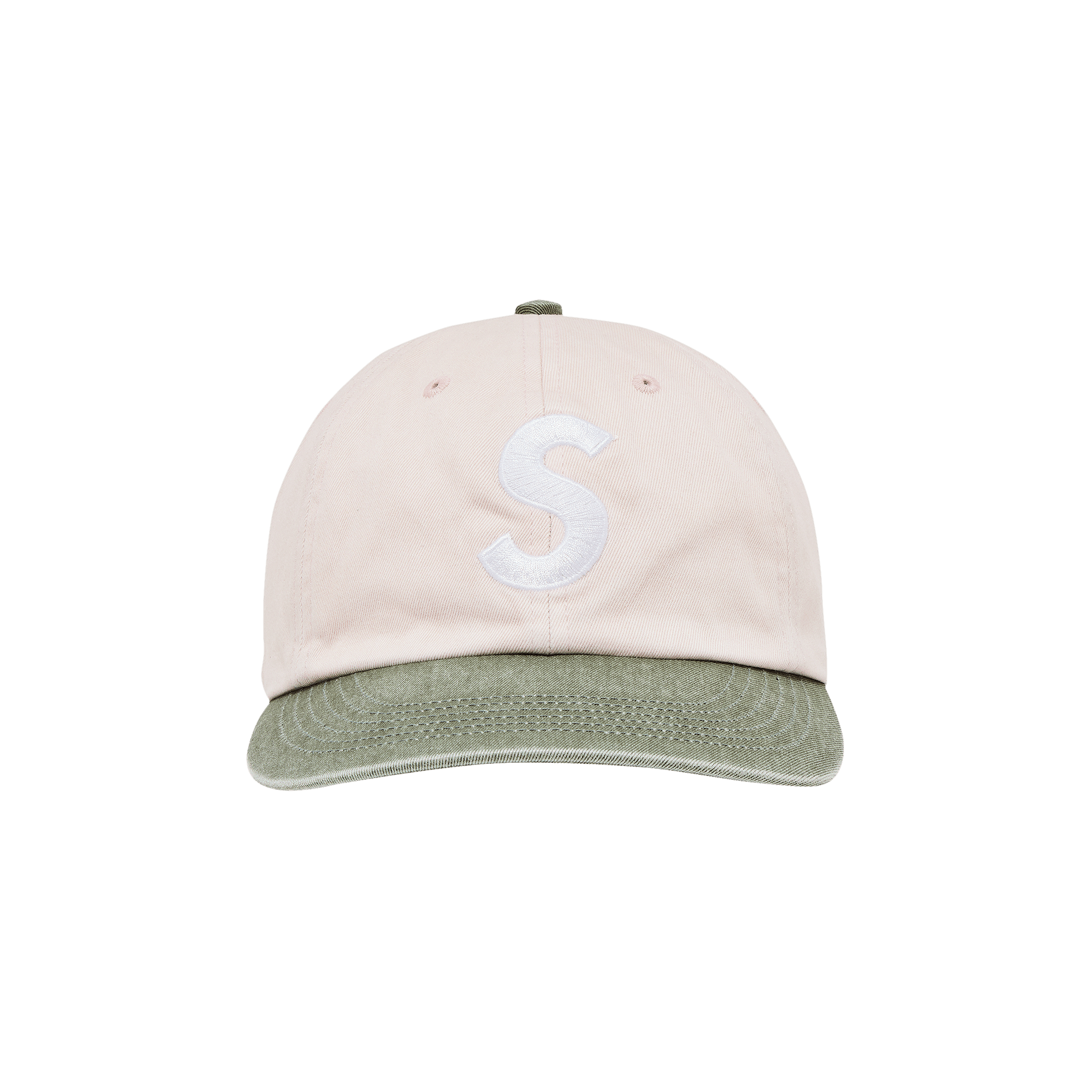 Supreme Pigment Coated 2-Tone S Logo 6-Panel 'Light Pink'