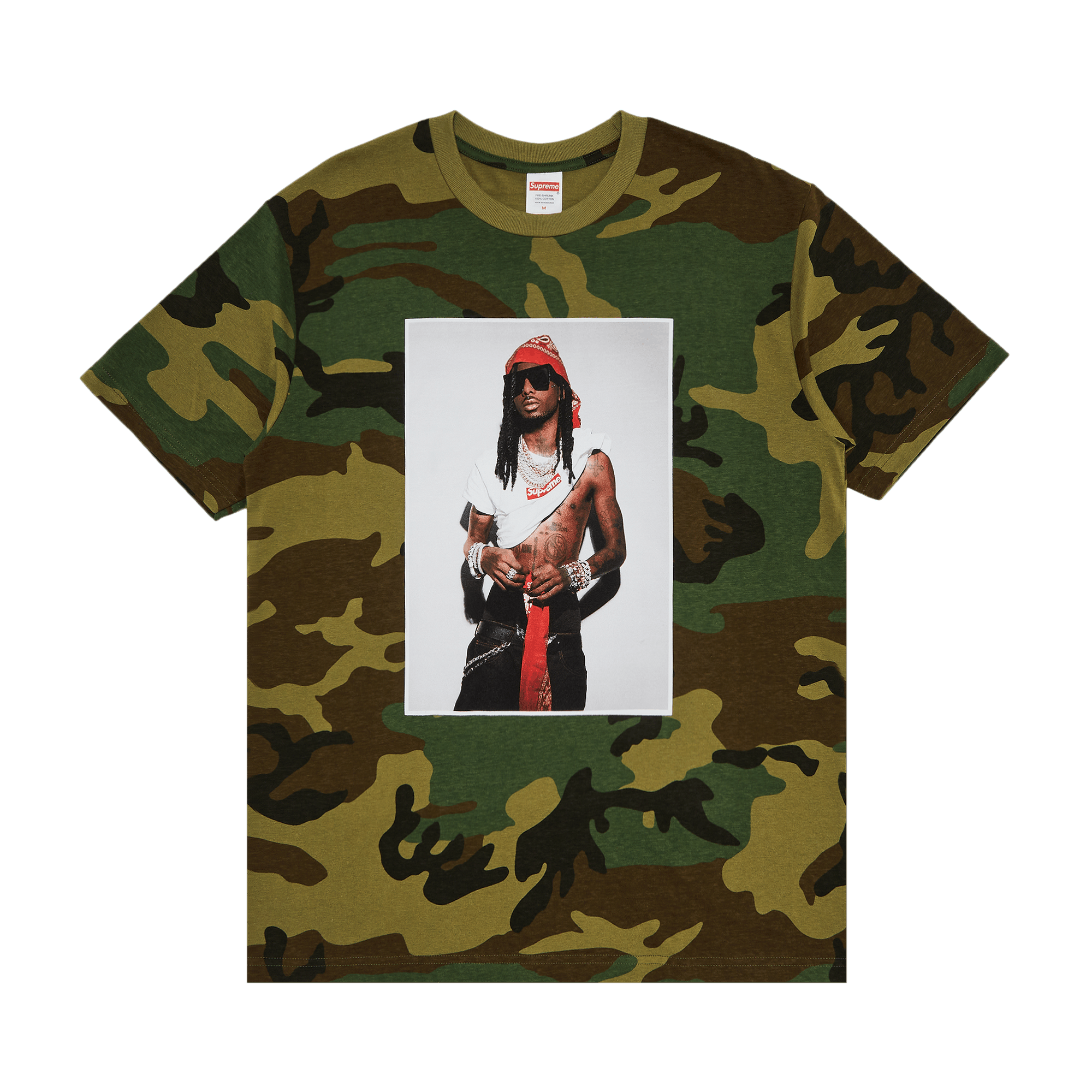Supreme Playboi Carti Tee 'Woodland Camo'