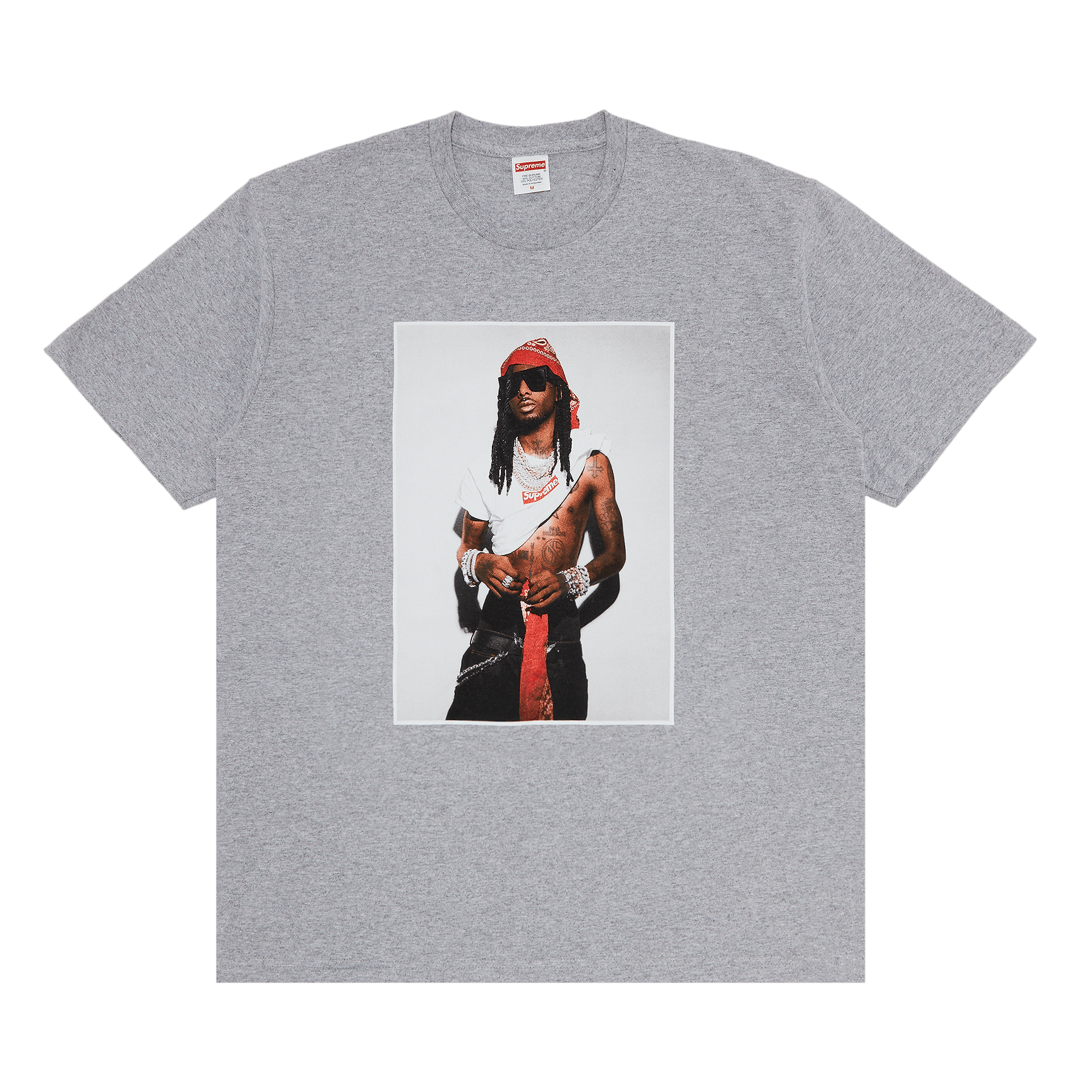 Supreme Playboi Carti Tee 'Heather Grey'