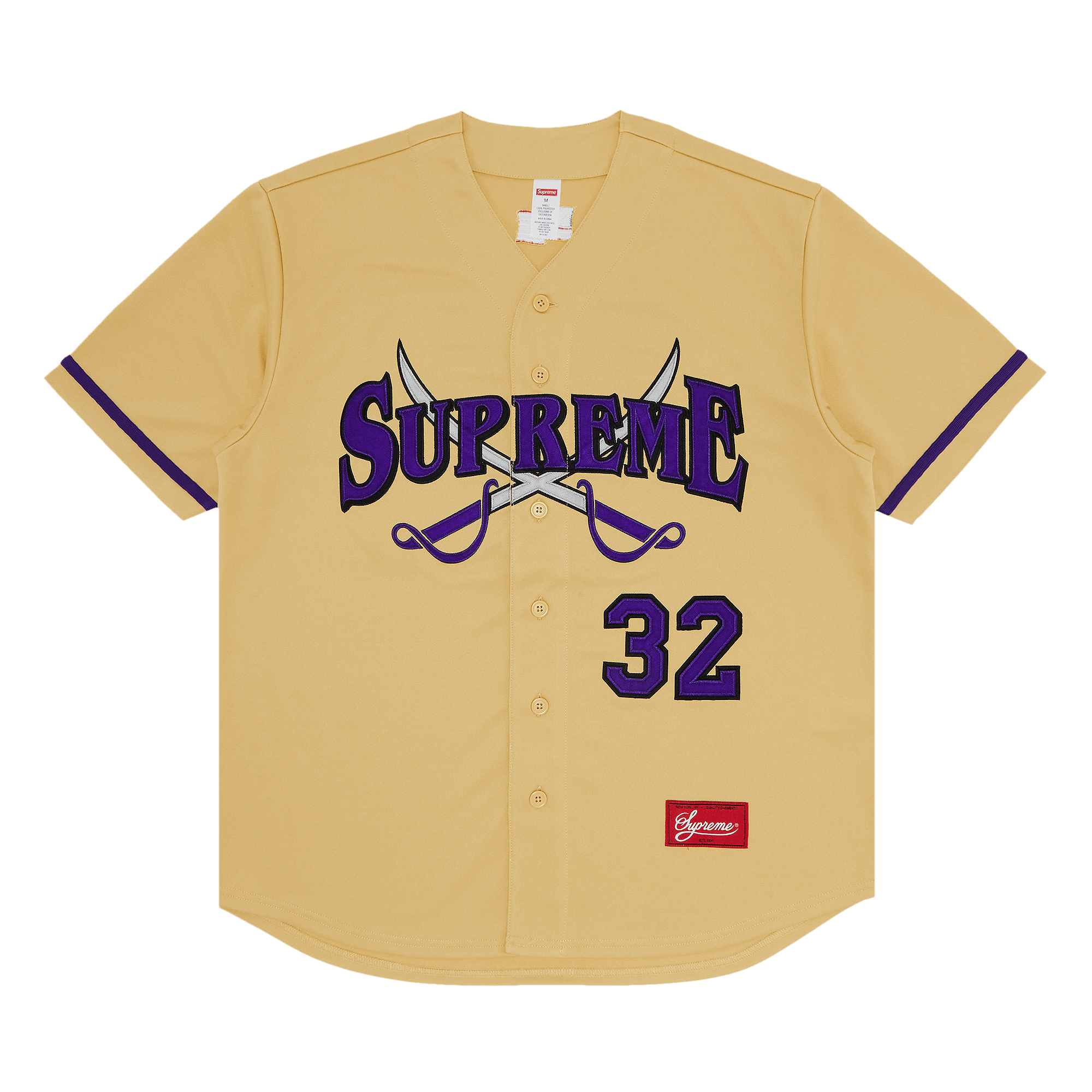 Supreme Swords Baseball Jersey 'Gold'