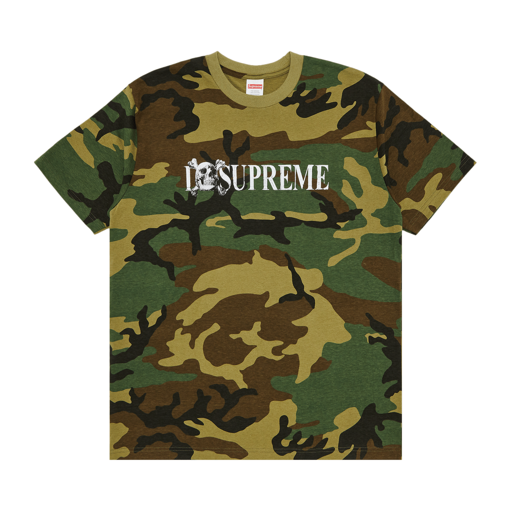 Supreme Skull Tee 'Woodland Camo'