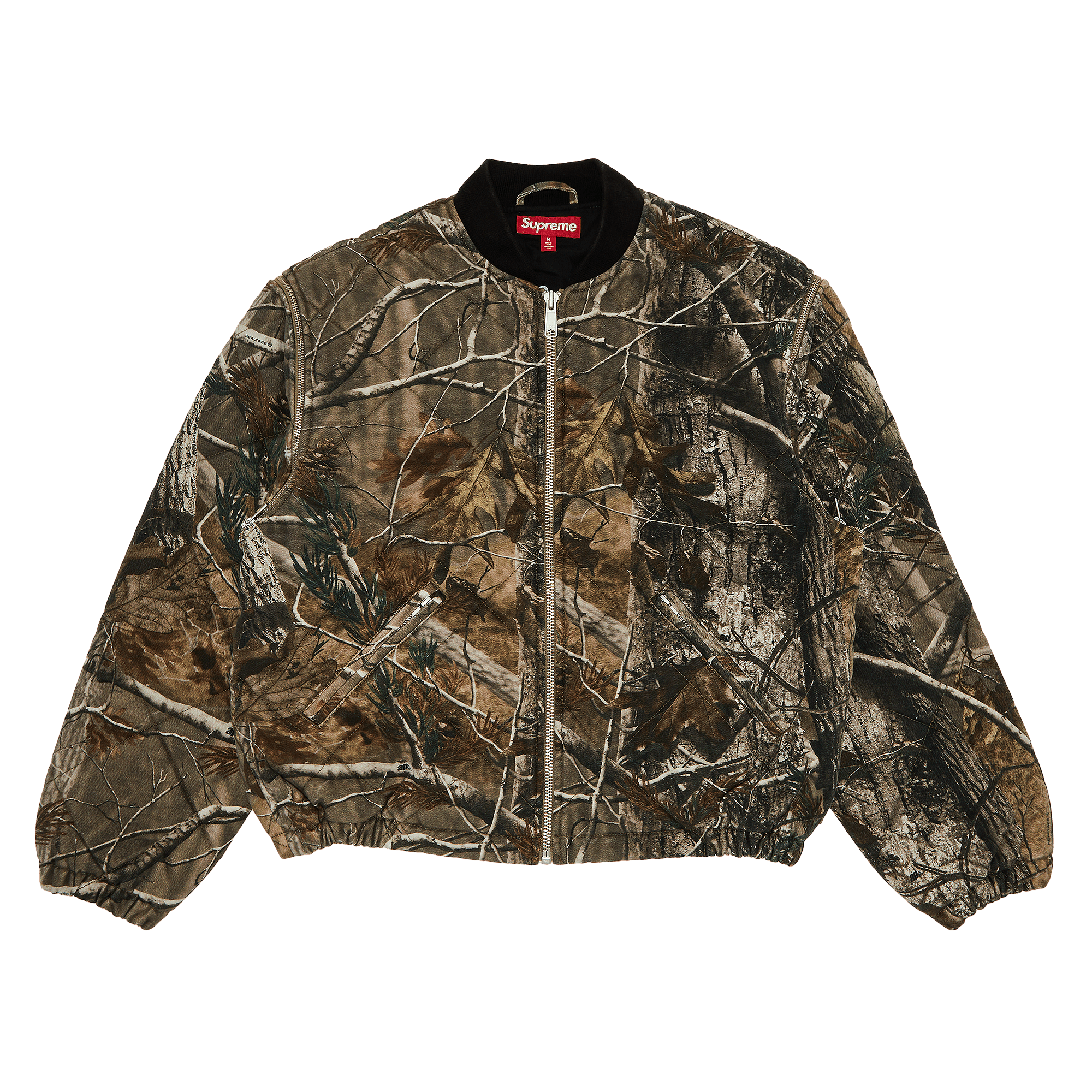 Supreme Zip-Off Sleeve Quilted Bomber Jacket 'Realtree AP Camo'
