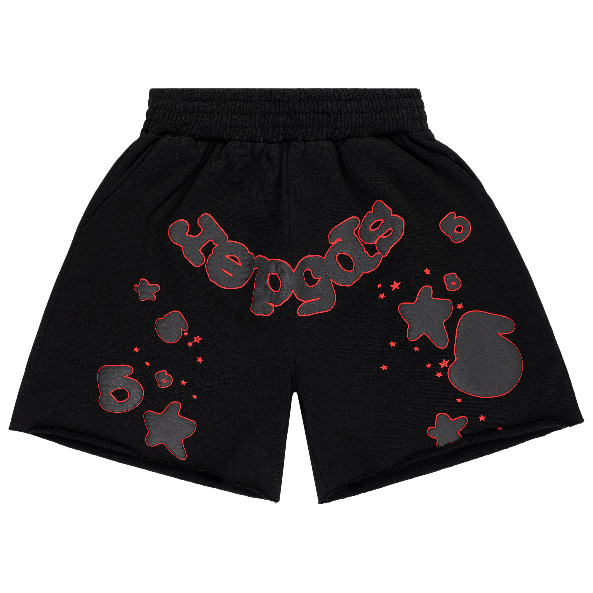 Sp5der Beluga Outline Sweatshort 'Black'
