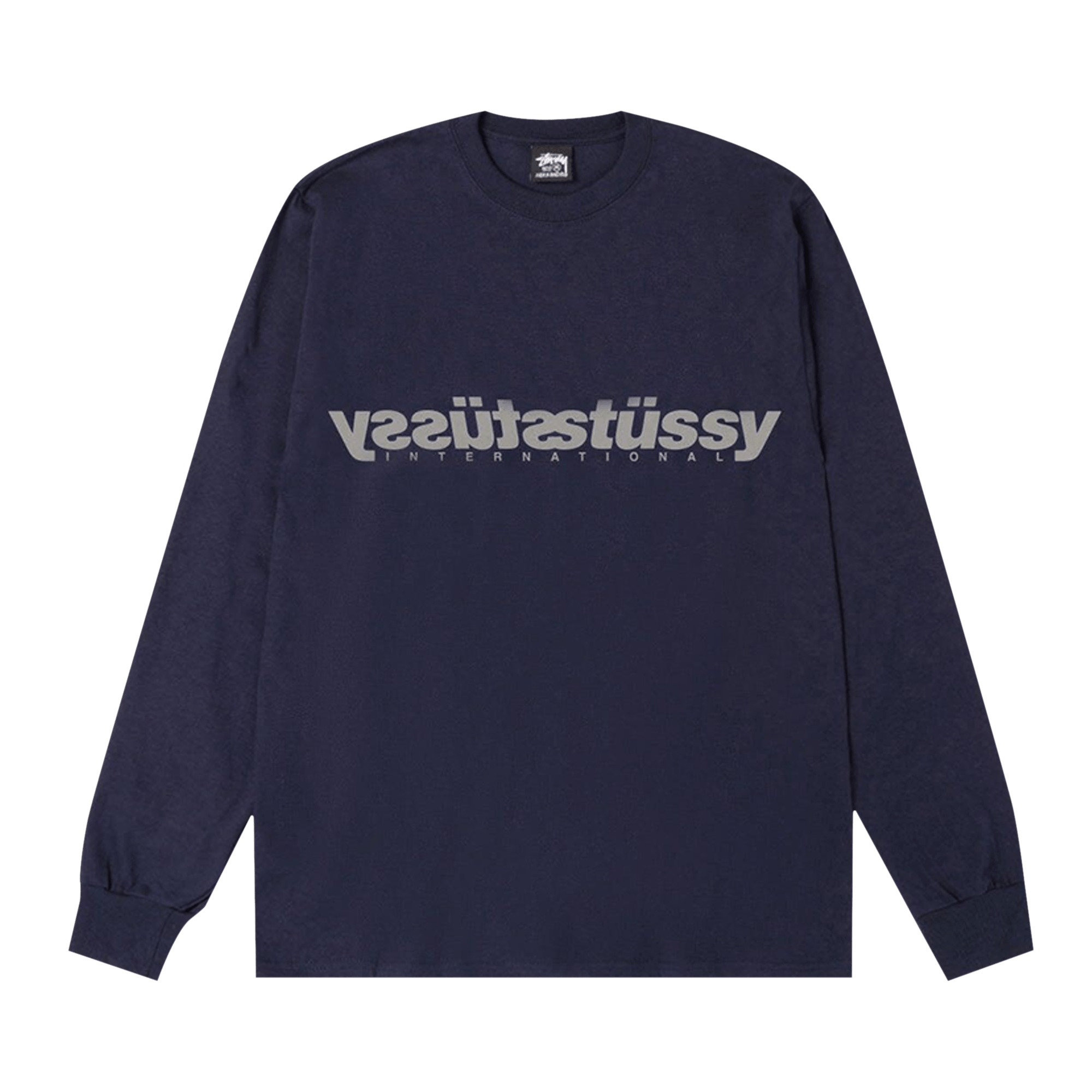 Stussy Mirror Long-Sleeve Tee 'Navy'