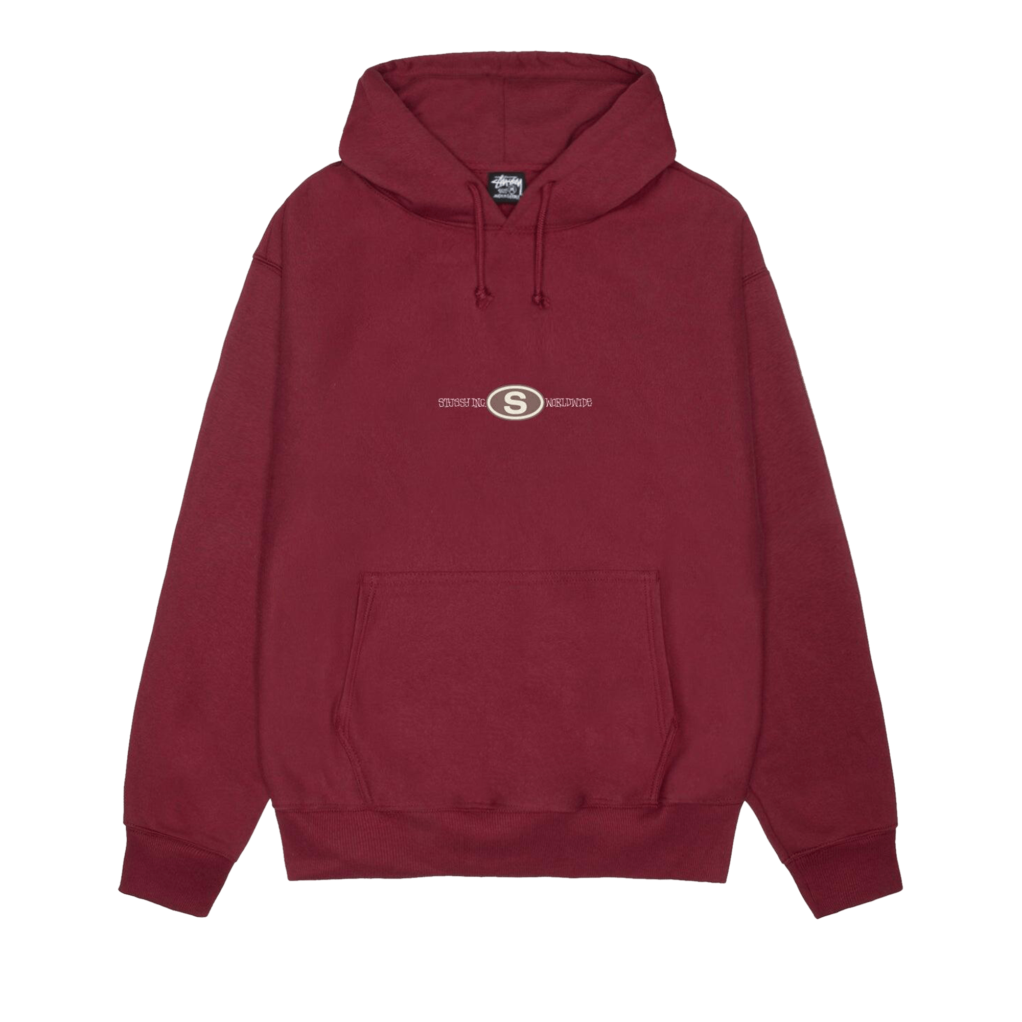 Stussy Worldwide Dot Hoodie 'Wine'