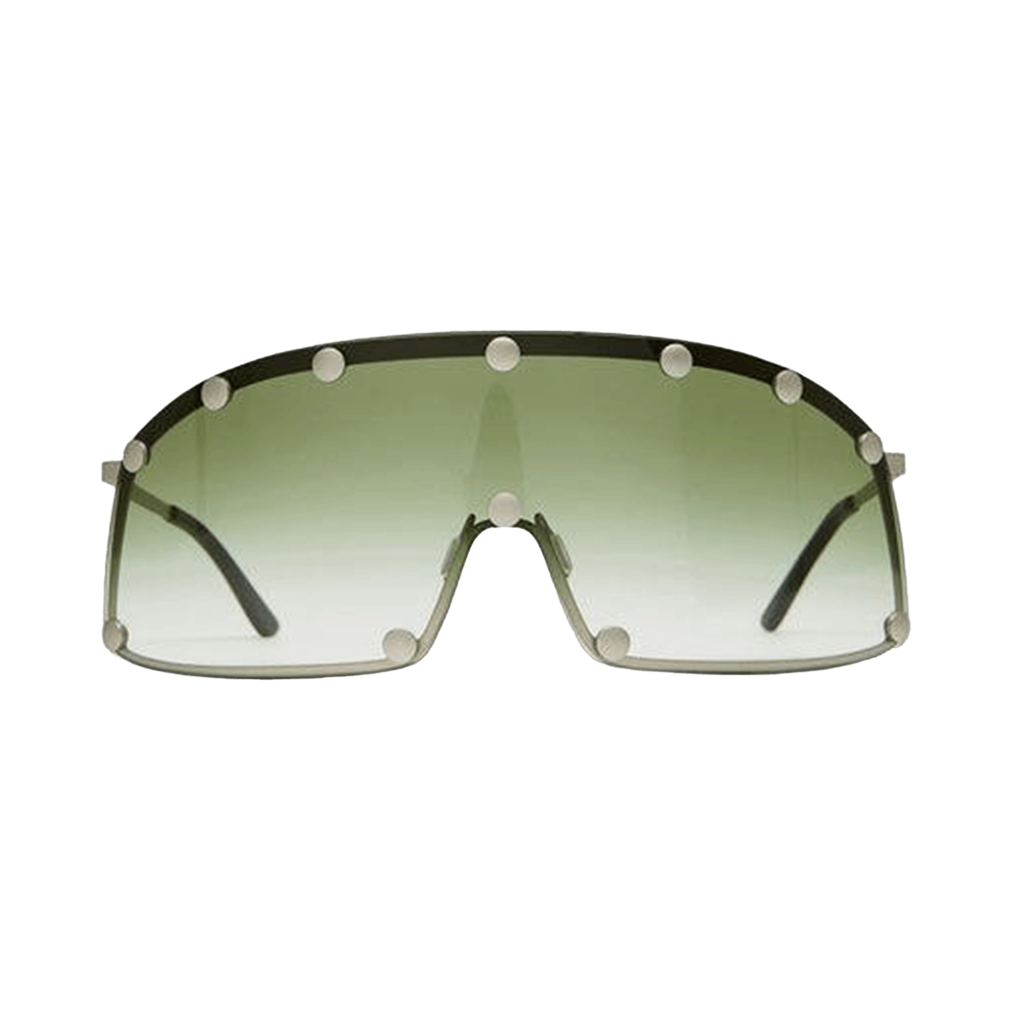 Rick Owens DRKSHDW Shielding Sunglasses 'Silver Temple/Bosco Degradel'