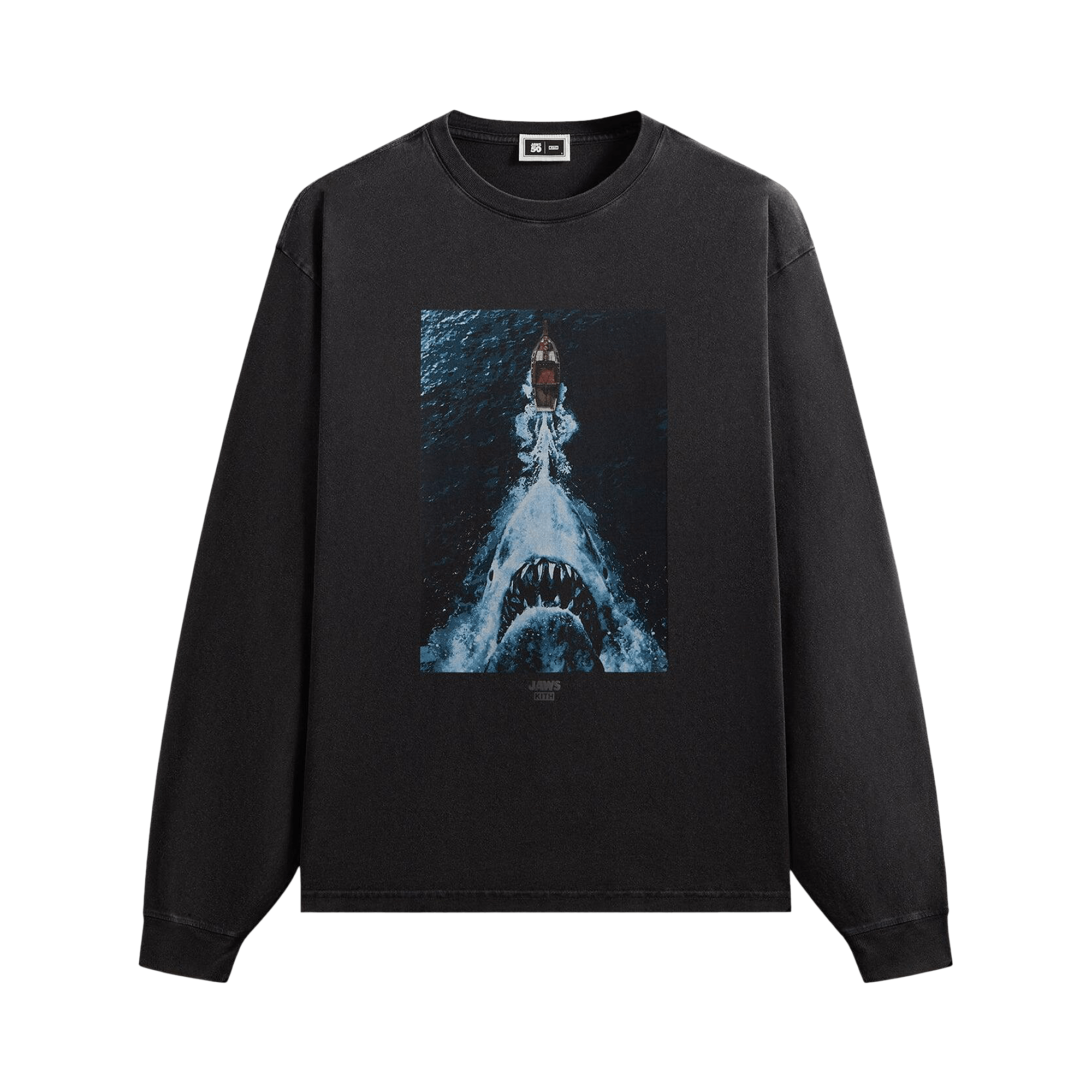 Kith For Jaws Boat Poster Vintage Tee 'Black'