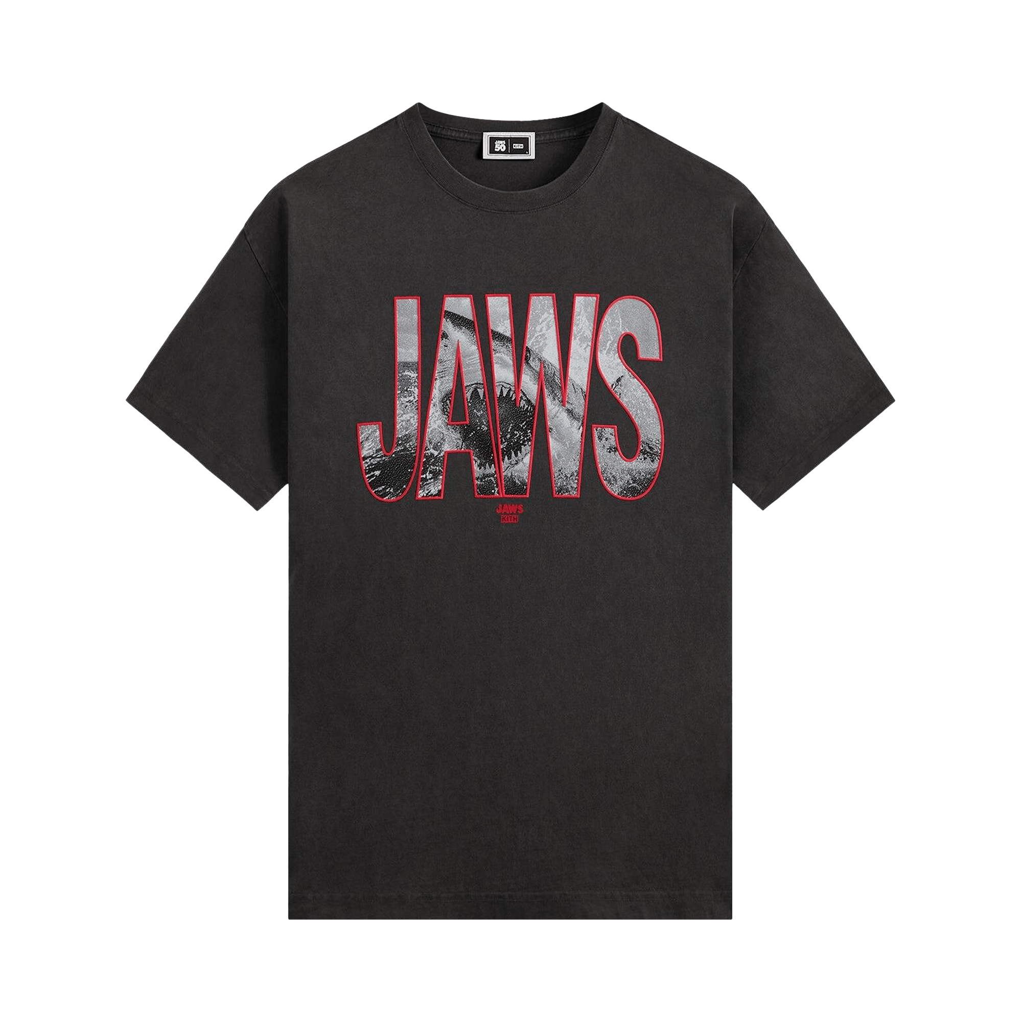 Kith For Jaws Shark Attack Vintage Tee 'Black'