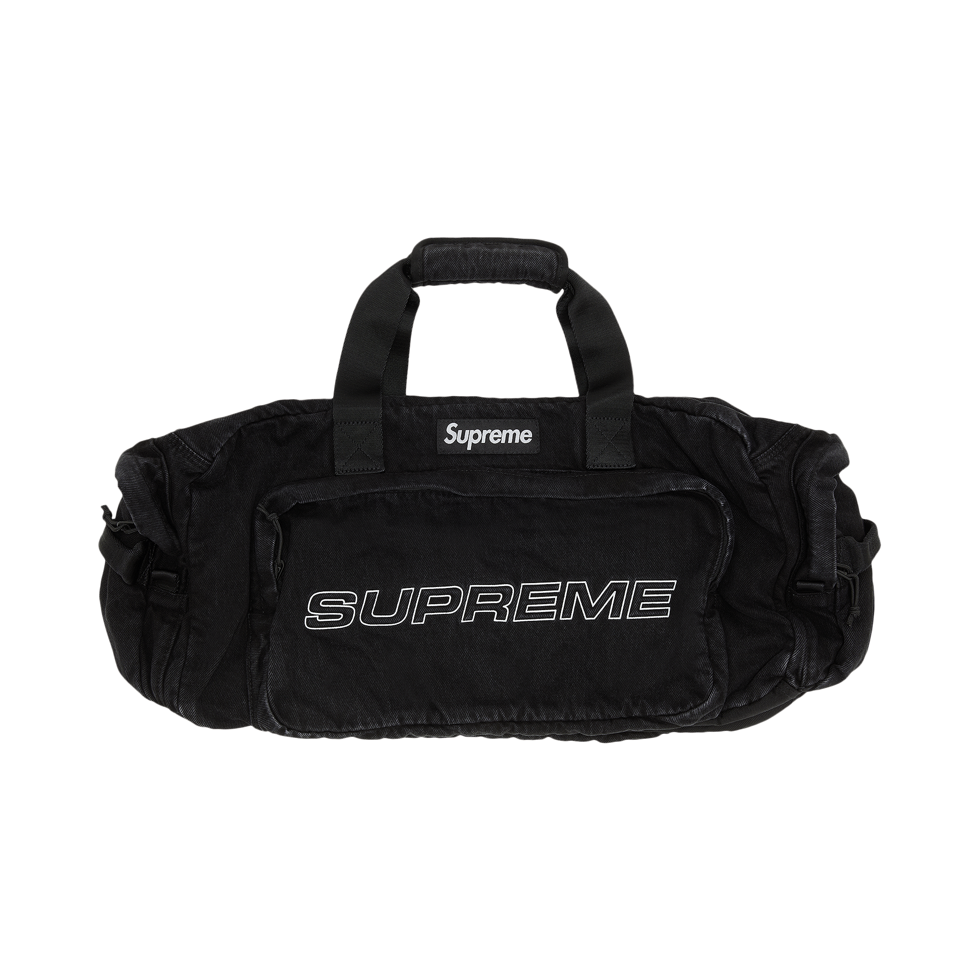 Supreme Denim Duffle Bag 'Black'