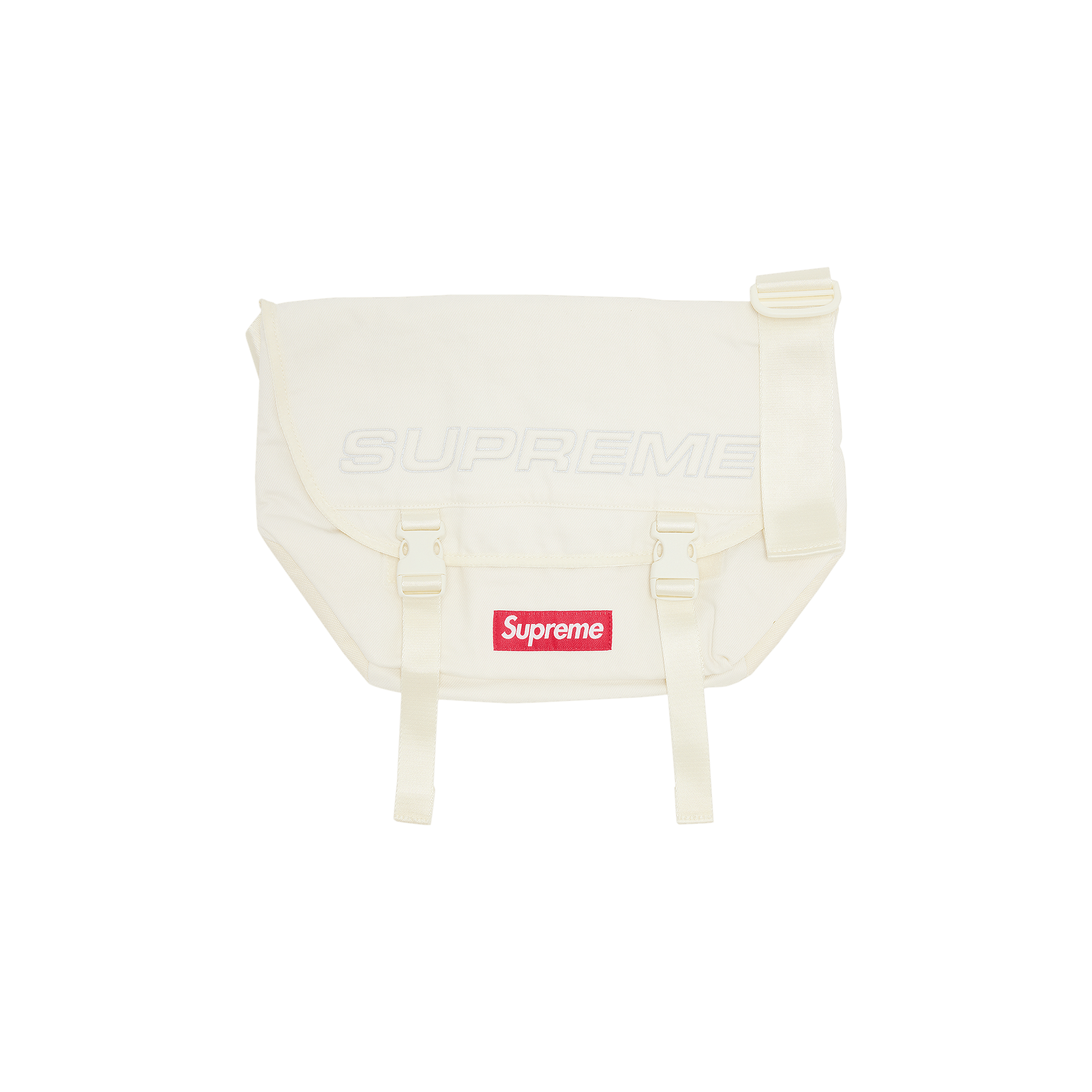 Supreme Denim Messenger Bag 'White'