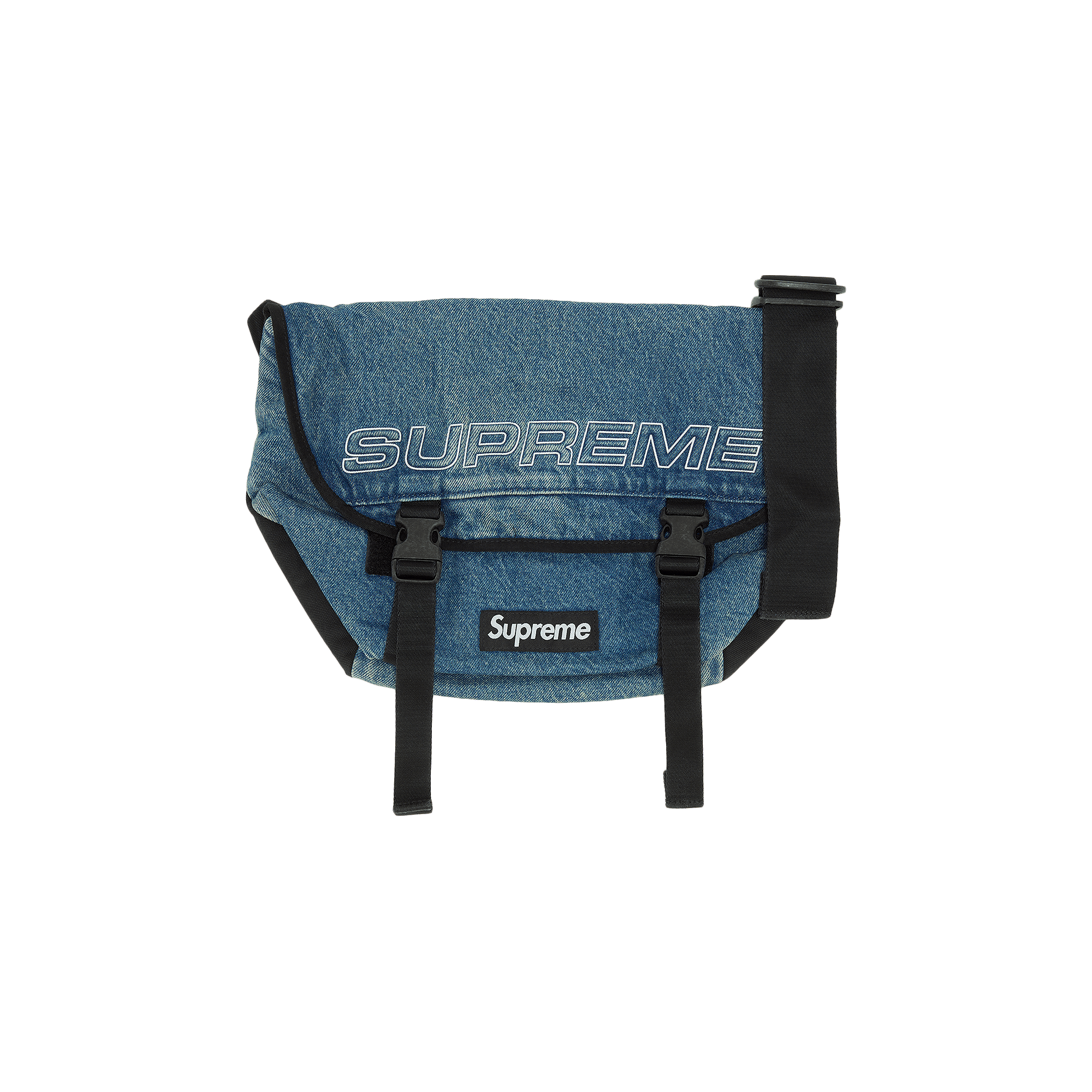 Supreme Denim Messenger Bag 'Washed Indigo'