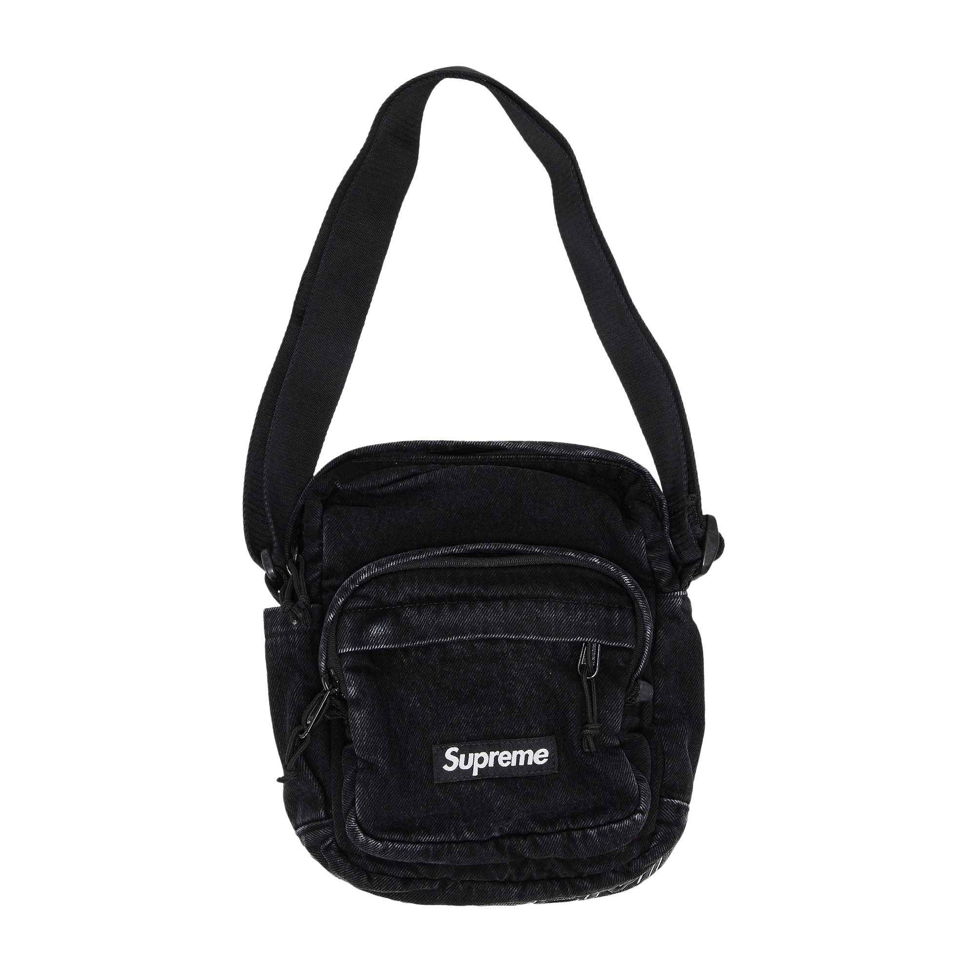 Supreme Denim Shoulder Bag 'Black'